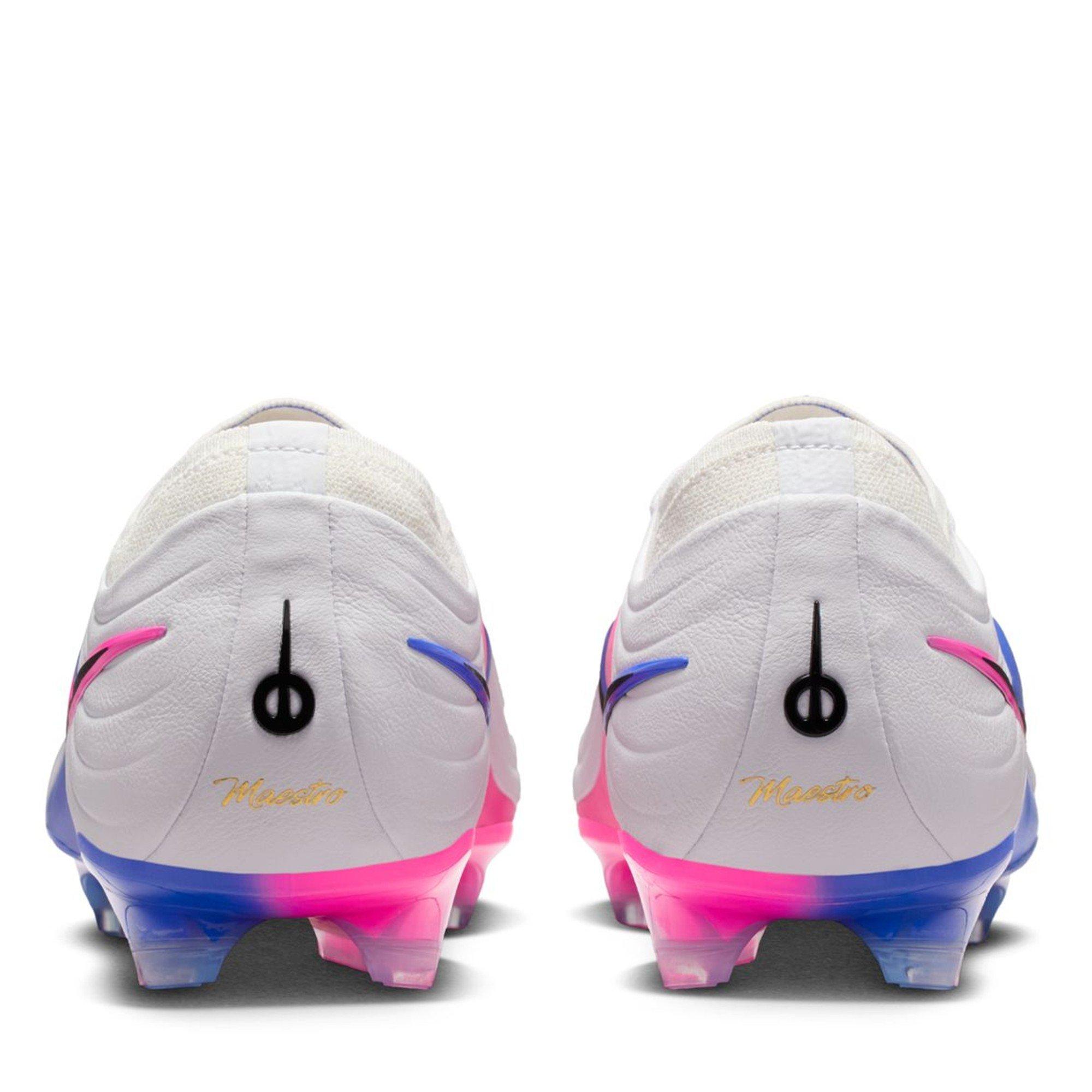Wht/Bk-Blu-Pink - Nike - Tiempo Maestro Elite FG Boots - 5