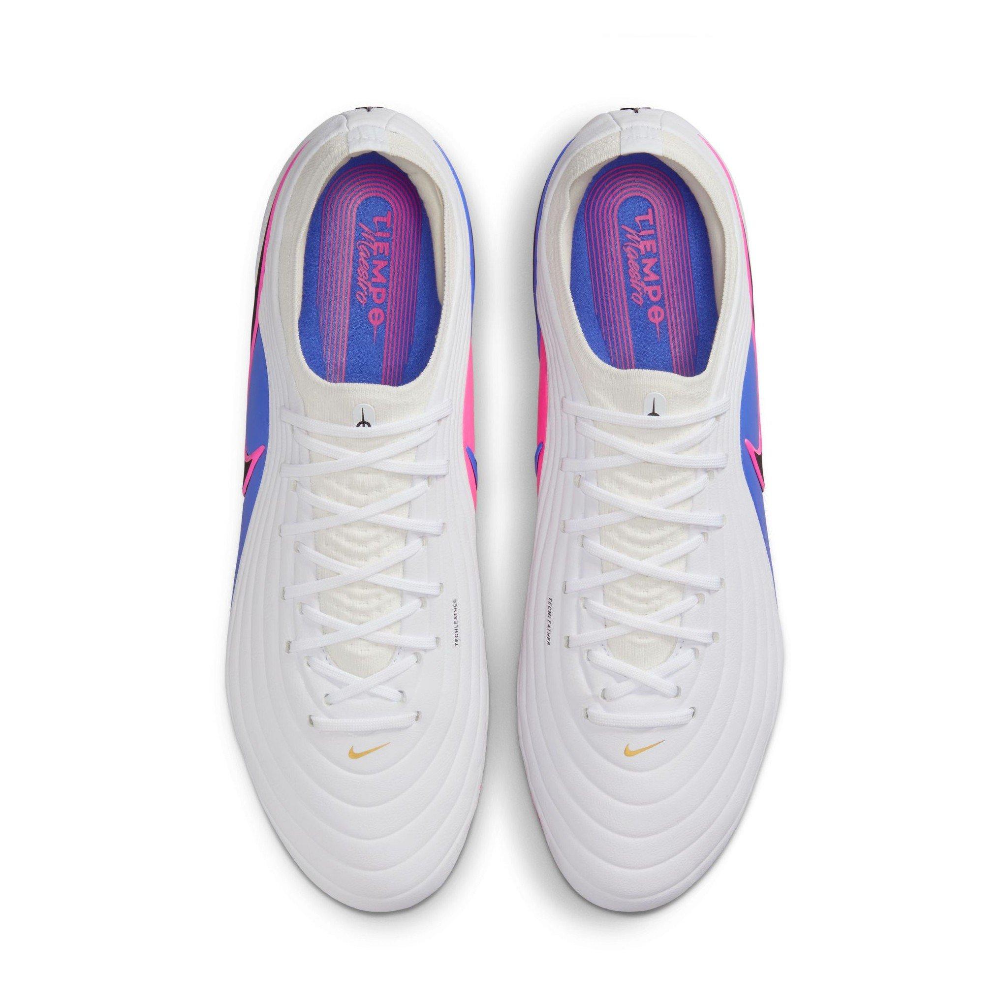 Wht/Bk-Blu-Pink - Nike - Tiempo Maestro Elite FG Boots - 6
