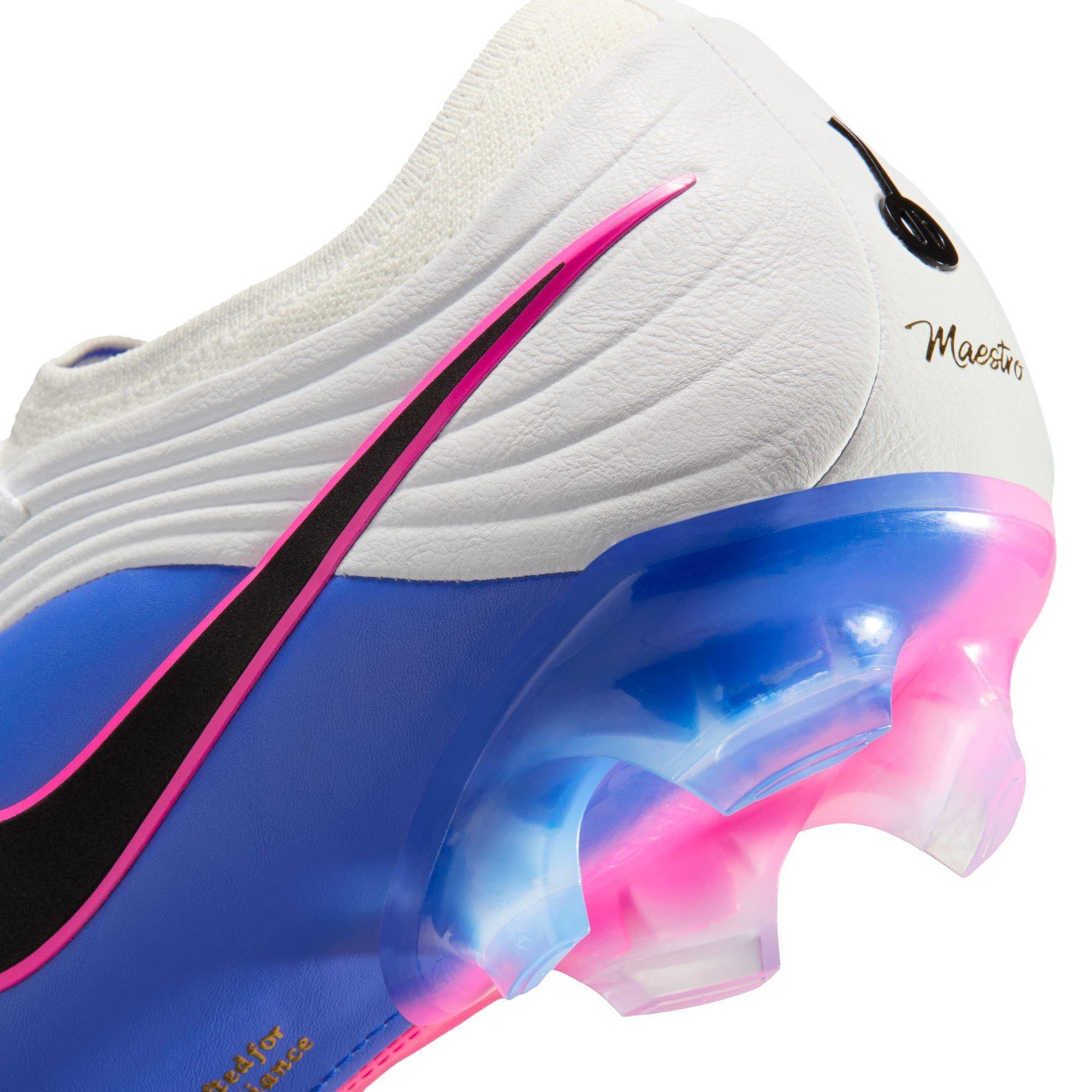 Wht/Bk-Blu-Pink - Nike - Tiempo Maestro Elite FG Boots - 8