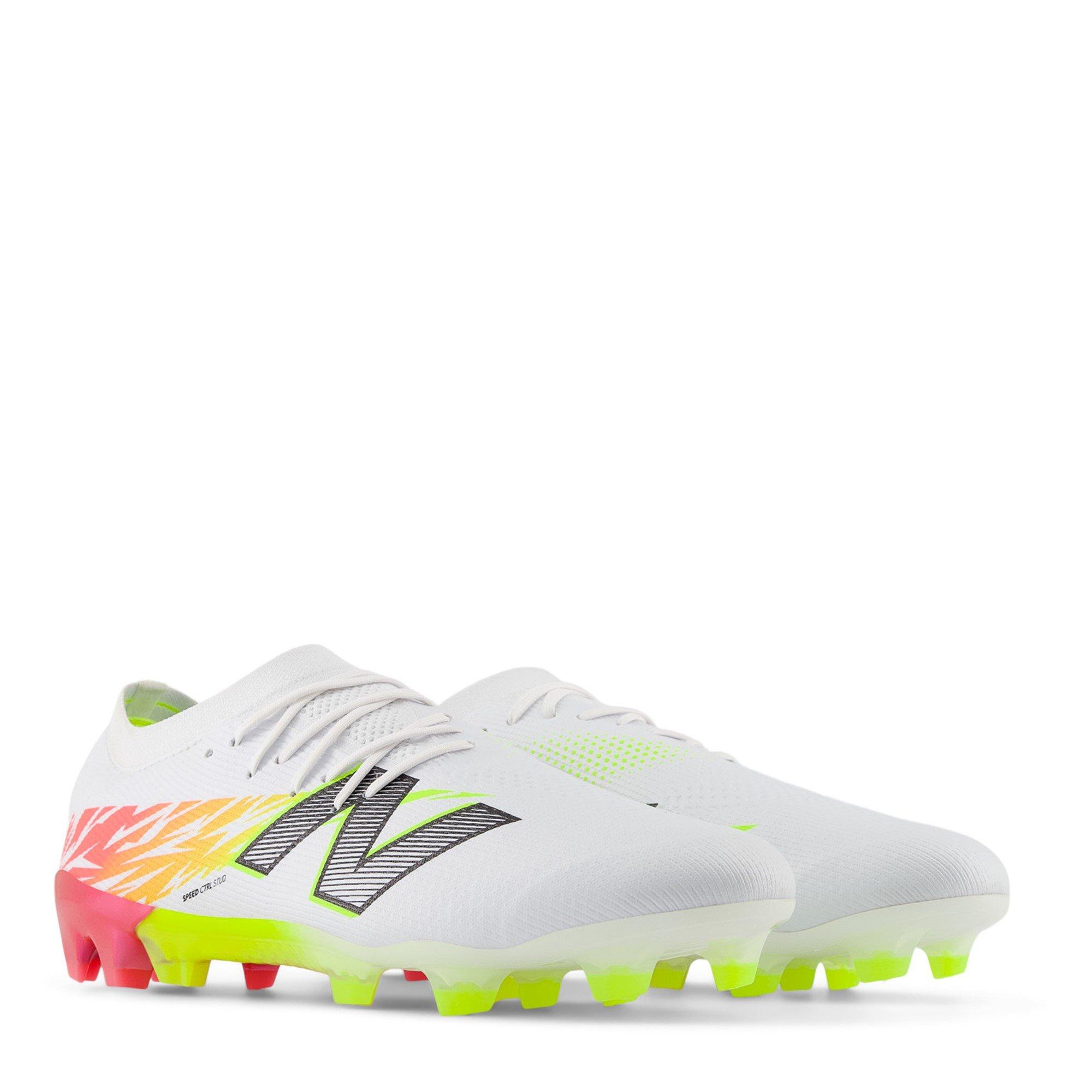 Wit/ Oranje - New Balance - Furon V8 Pro Firm Ground Football Boots - 4