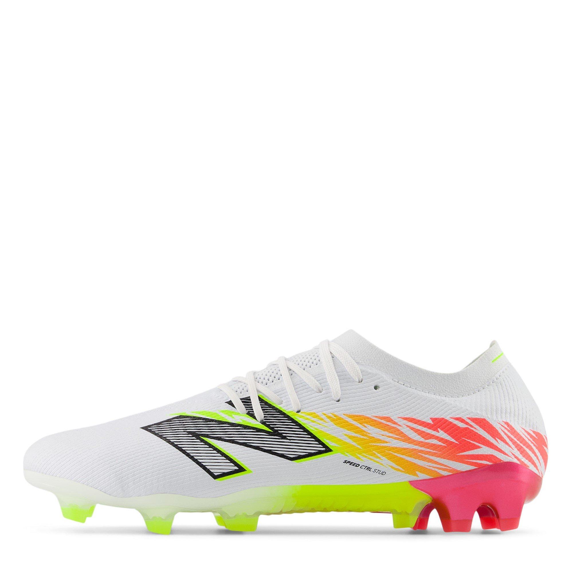 Wit/ Oranje - New Balance - Furon V8 Pro Firm Ground Football Boots - 8