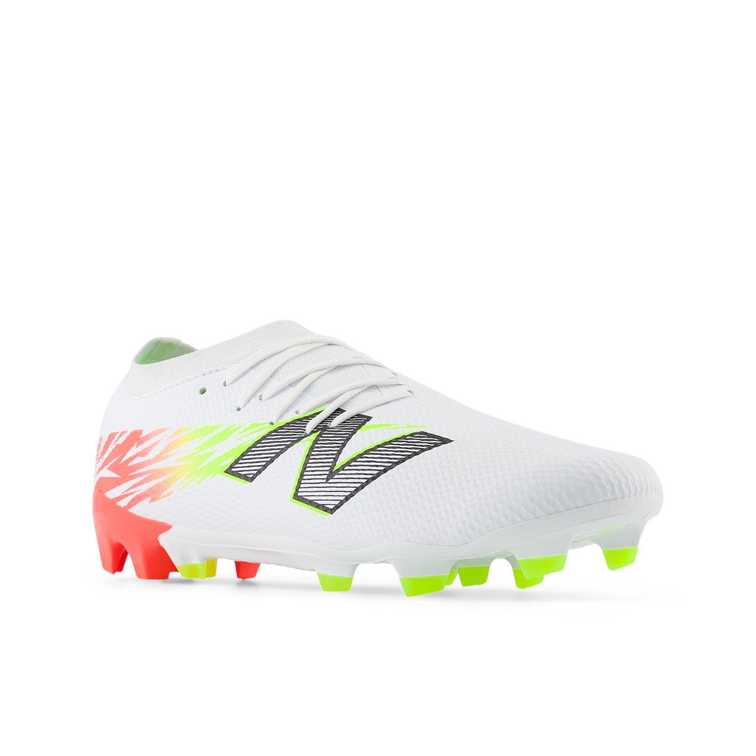 White/ Orange - New Balance - Furon V8 Firm Ground Football Boots - 4