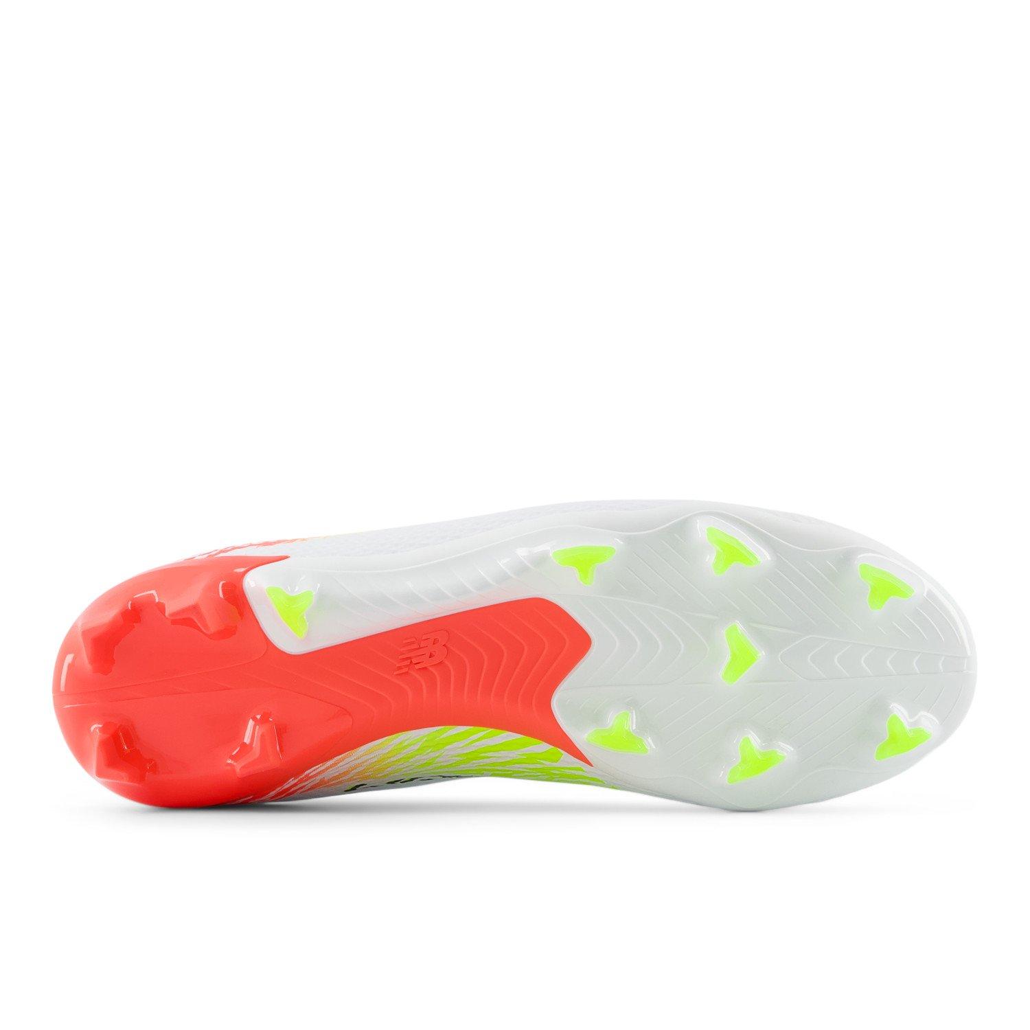 White/ Orange - New Balance - Furon V8 Firm Ground Football Boots - 5