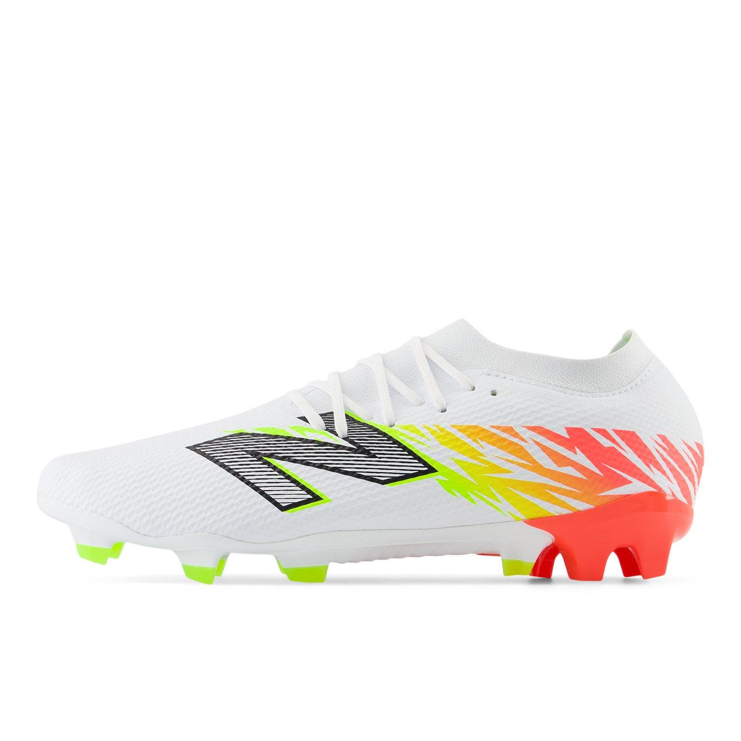 White/ Orange - New Balance - Furon V8 Firm Ground Football Boots - 6