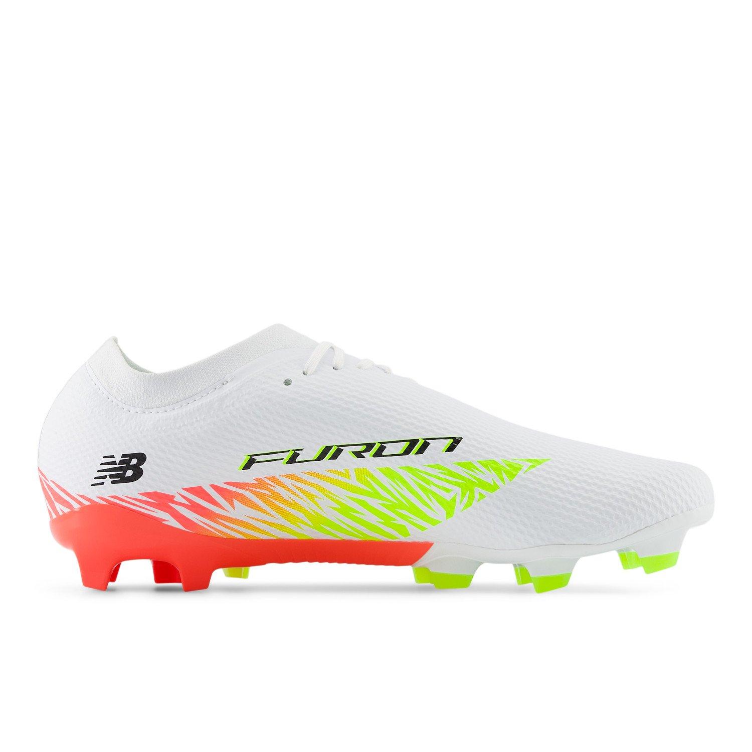 White/ Orange - New Balance - Furon V8 Firm Ground Football Boots - 7