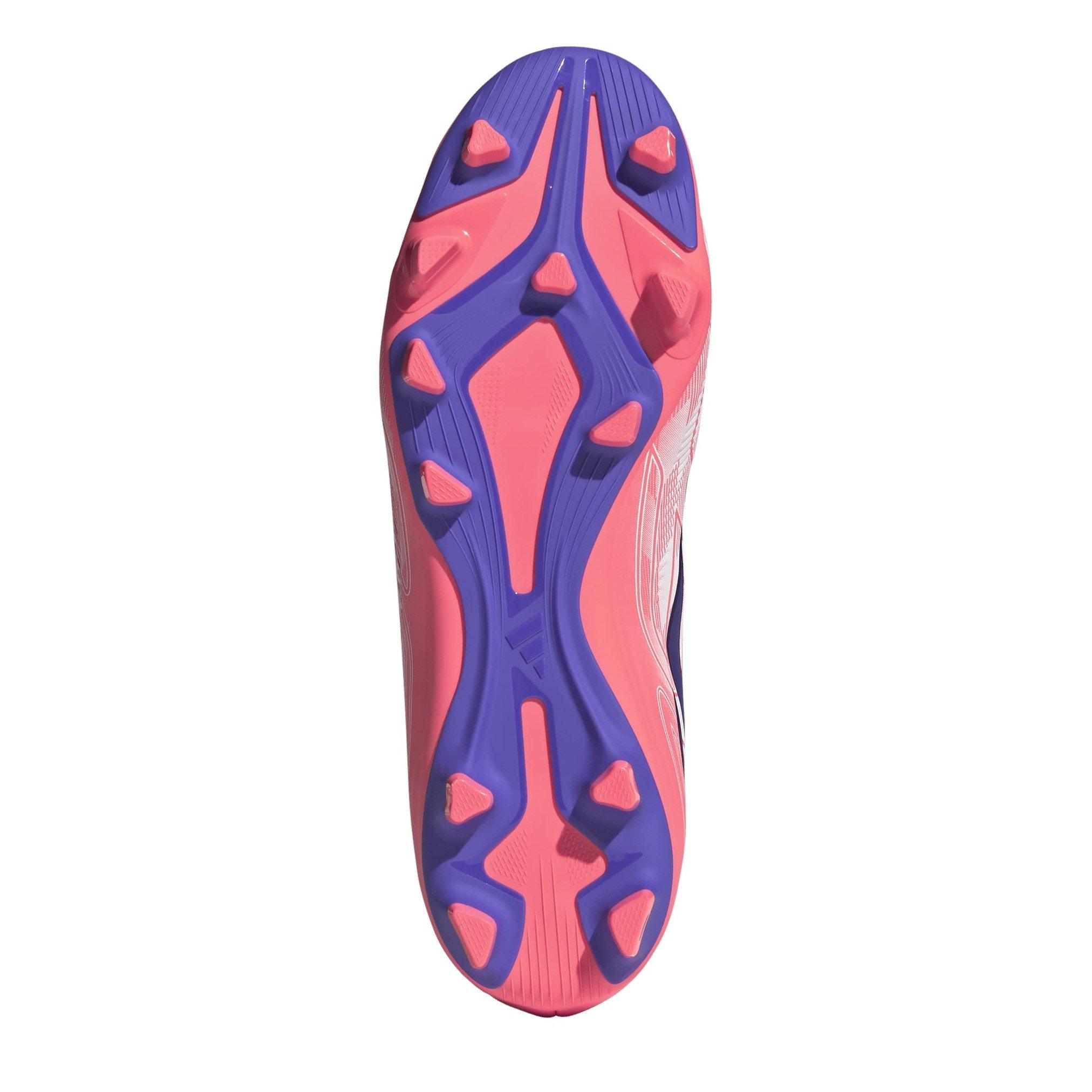 Wit/Koraal - adidas - F50 Hyperfast Club Mid Firm Ground / Multi Ground Football Boots Mens - 6