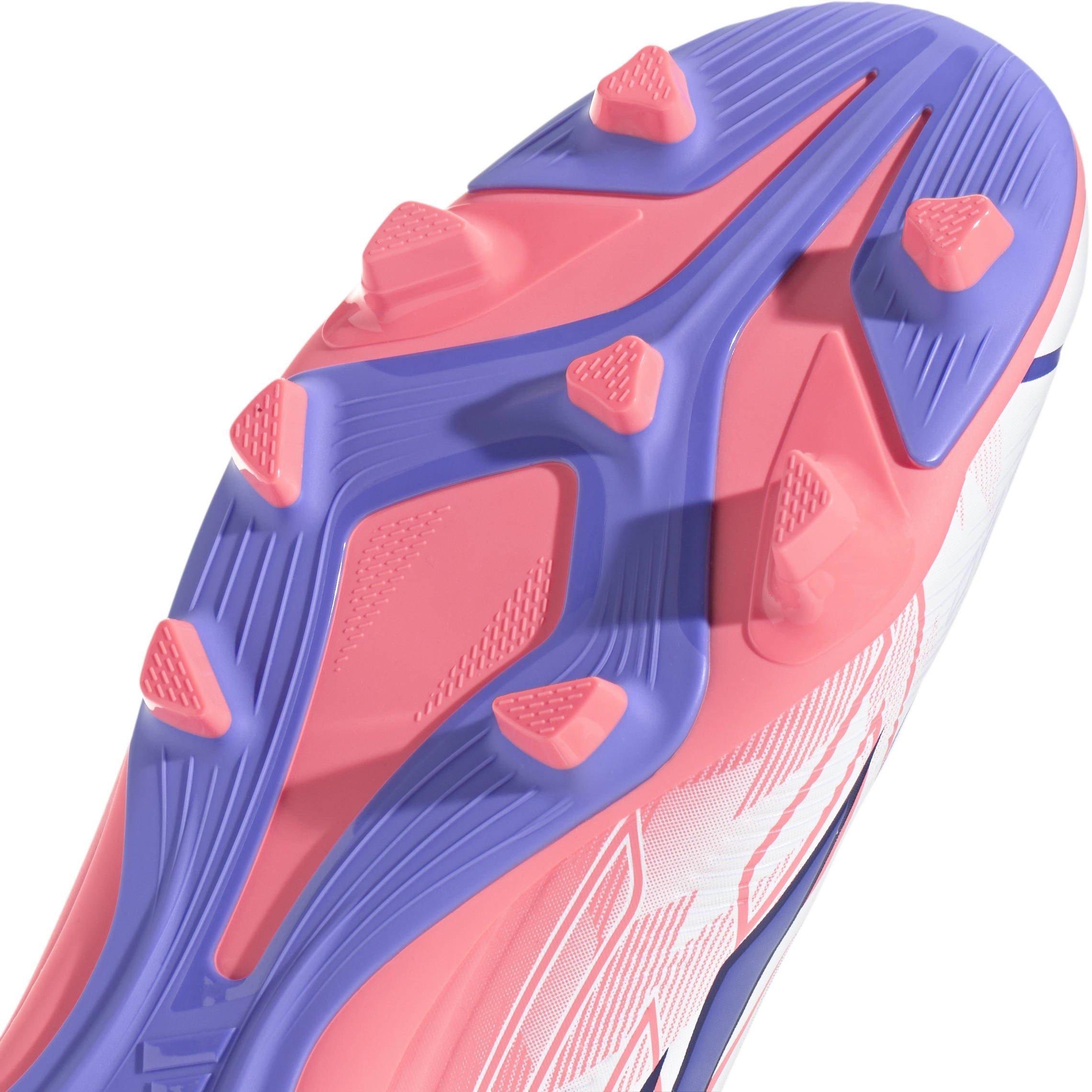Wit/Koraal - adidas - F50 Hyperfast Club Mid Firm Ground / Multi Ground Football Boots Mens - 8