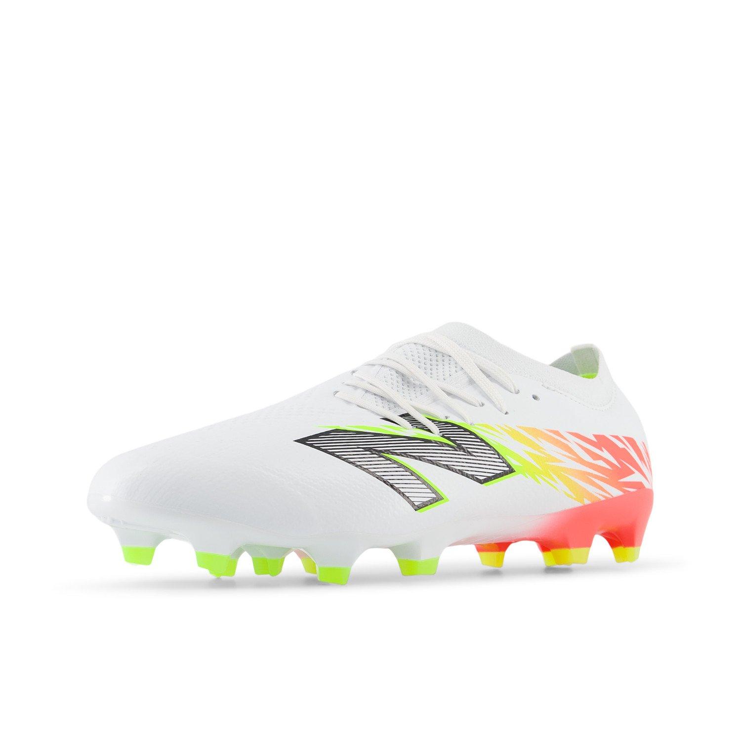 White/ Orange - New Balance - Furon V8 Firm Ground Football Boots - 6