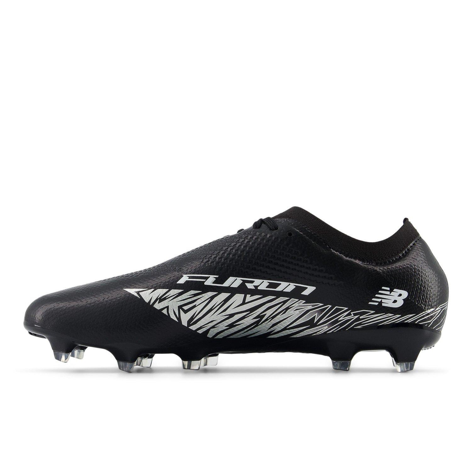 Zwart/Wit - New Balance - Furon V8 Firm Ground Football Boots Mens - 2
