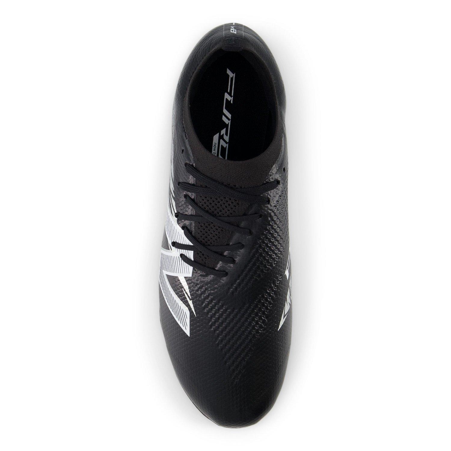 Zwart/Wit - New Balance - Furon V8 Firm Ground Football Boots Mens - 3