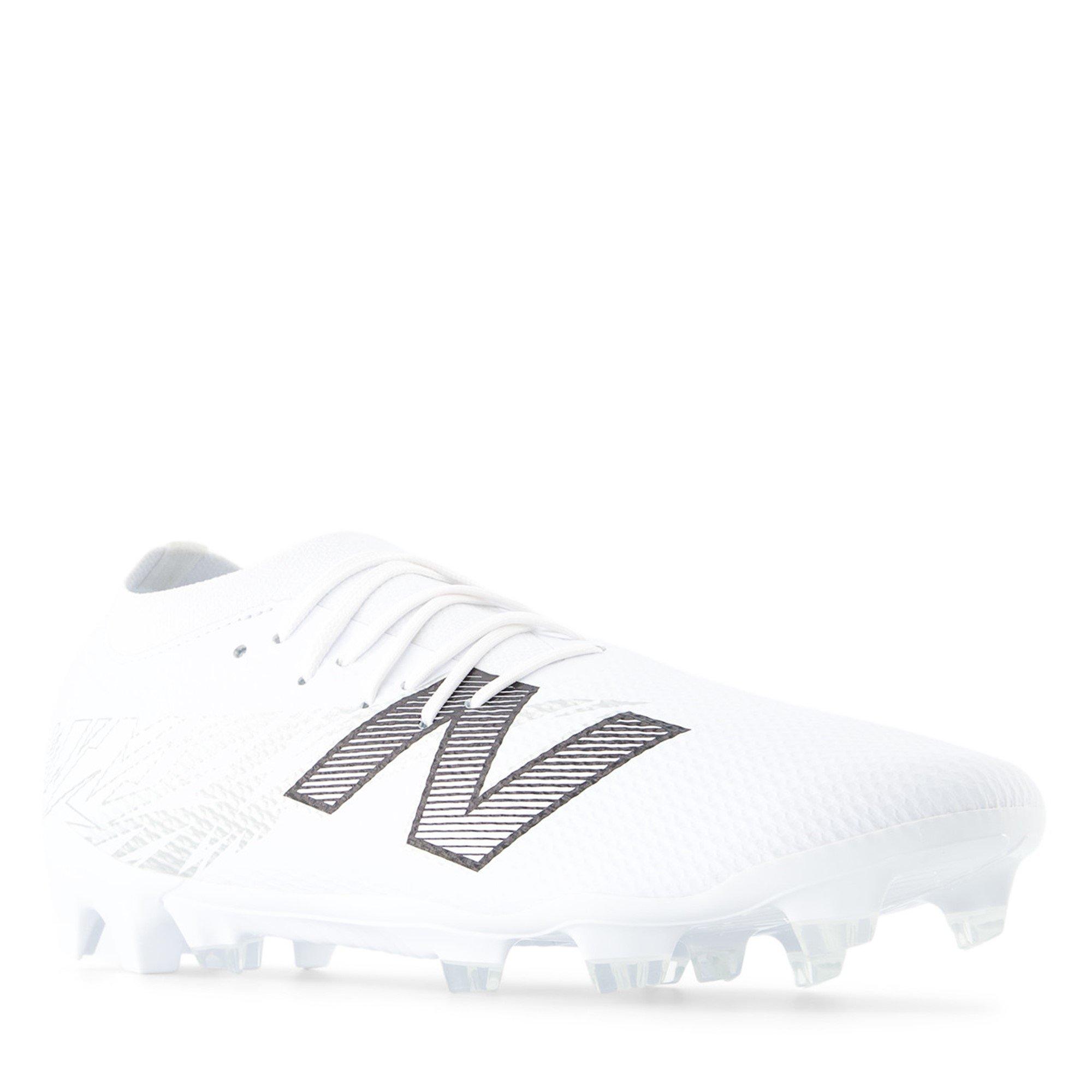 Branco/Preto - New Balance - Furon Team V8 Adults Firm Ground Football Boots - 4