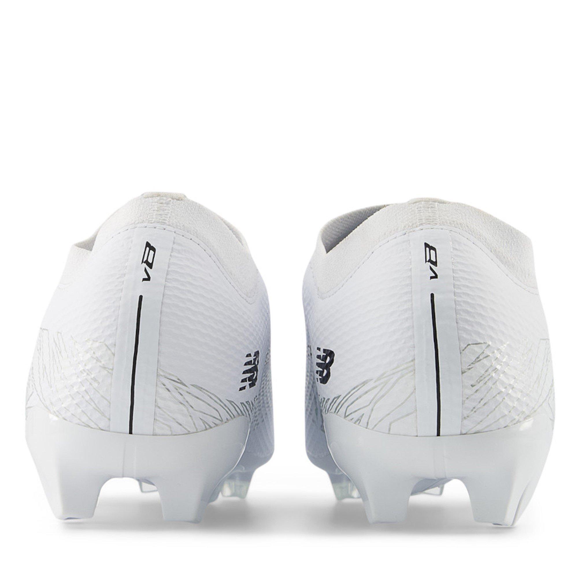 Branco/Preto - New Balance - Furon Team V8 Adults Firm Ground Football Boots - 6