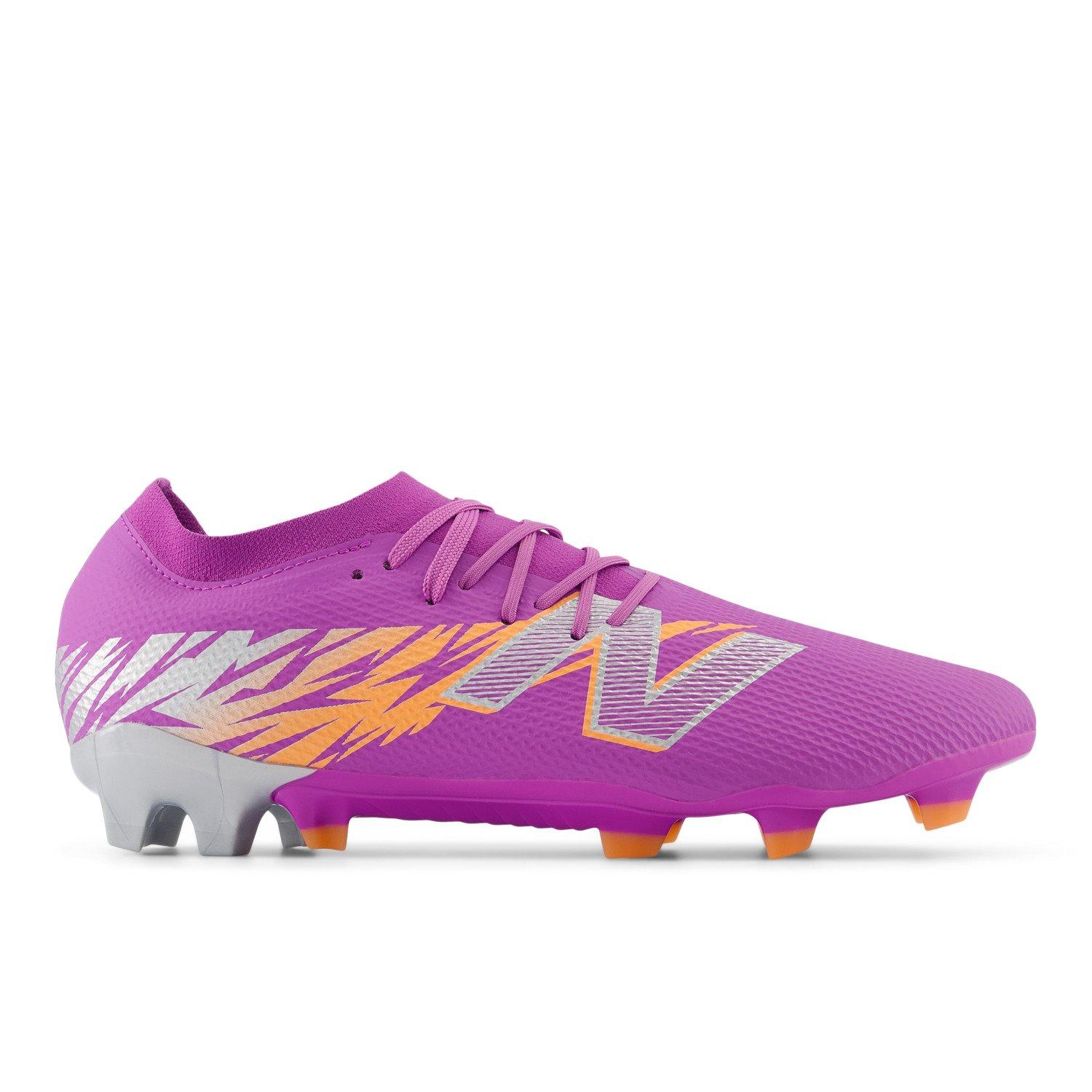 Paars/Oranje - New Balance - Furon Team V8 Adults Firm Ground Football Boots - 1
