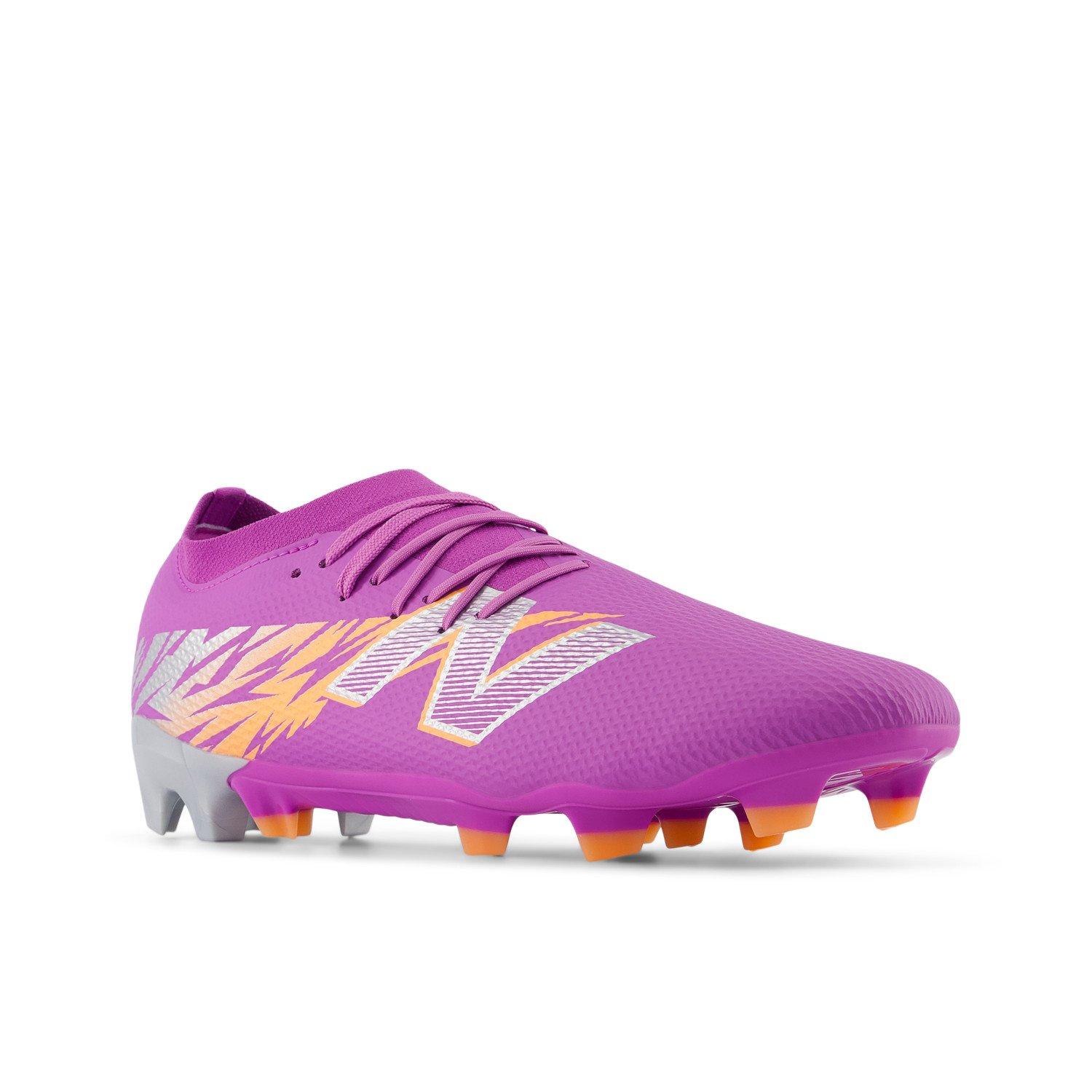 Ljubičasto/Narančasto - New Balance - Furon Team V8 Adults Firm Ground Football Boots - 4