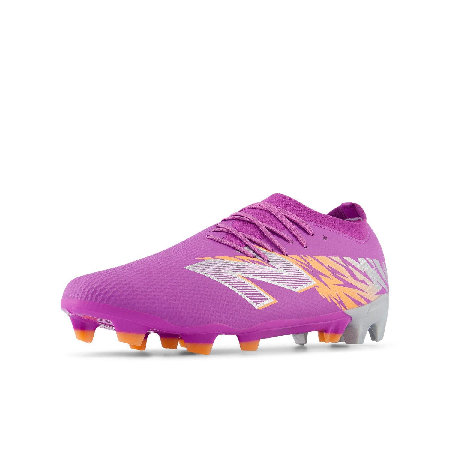 Ljubičasto/Narančasto - New Balance - Furon Team V8 Adults Firm Ground Football Boots - 5