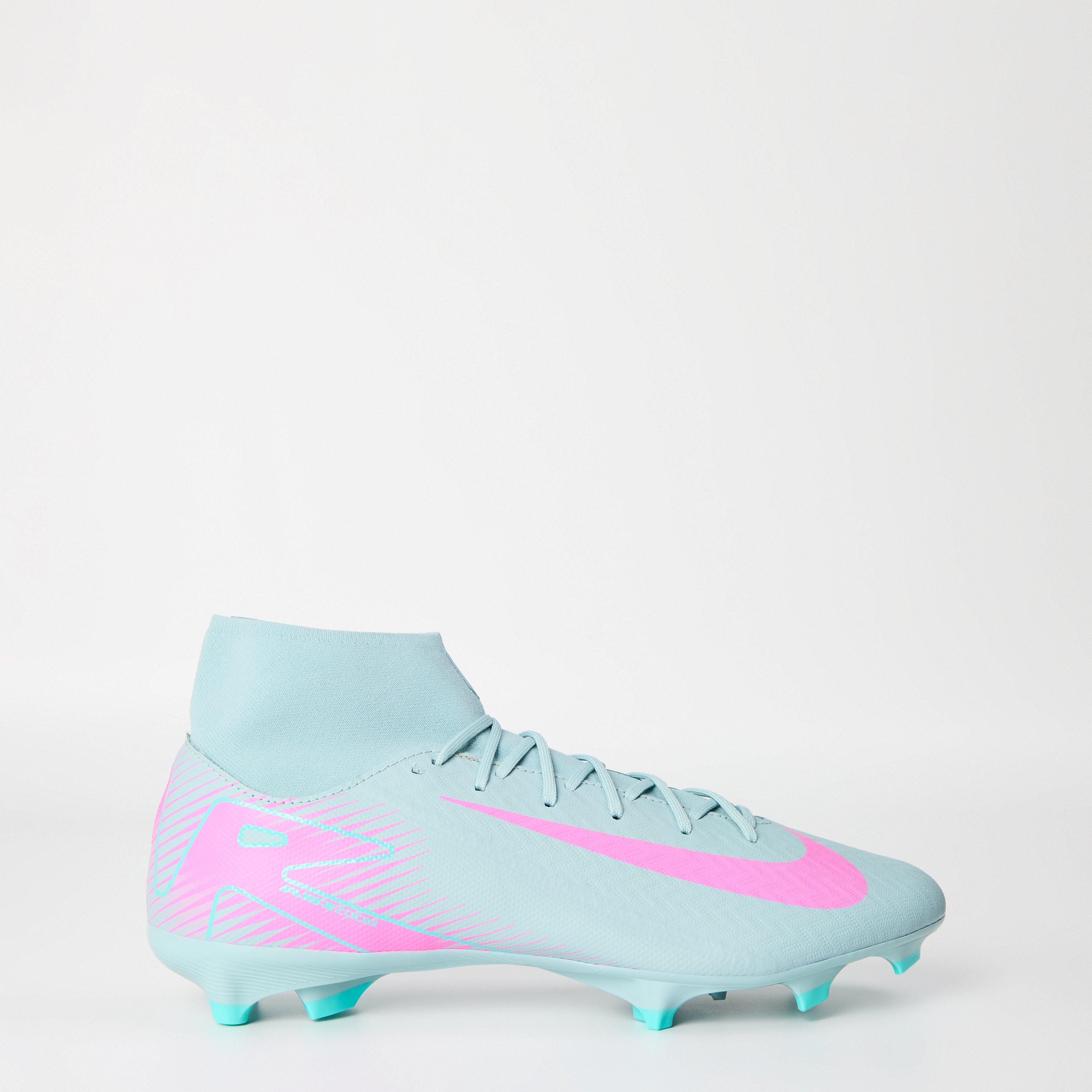 Nike Men's Zoom Mercurial Superfly 10 Academy Adults Firm Ground Football Boots - Grey/Pink - 11.5 (47)
