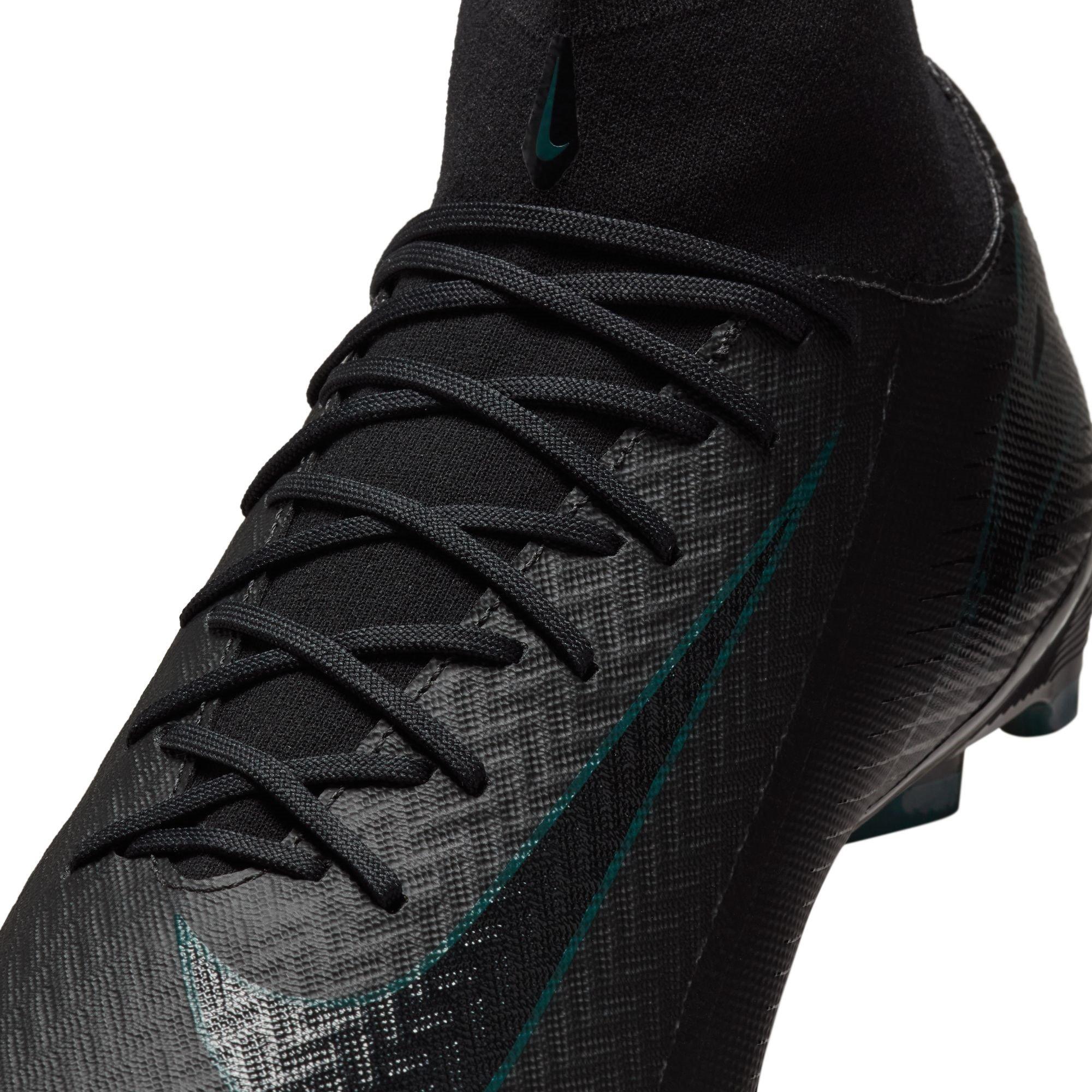 Black/Green - Nike - Zoom Mercurial Superfly 10 Academy Adults Firm Ground Football Boots - 8