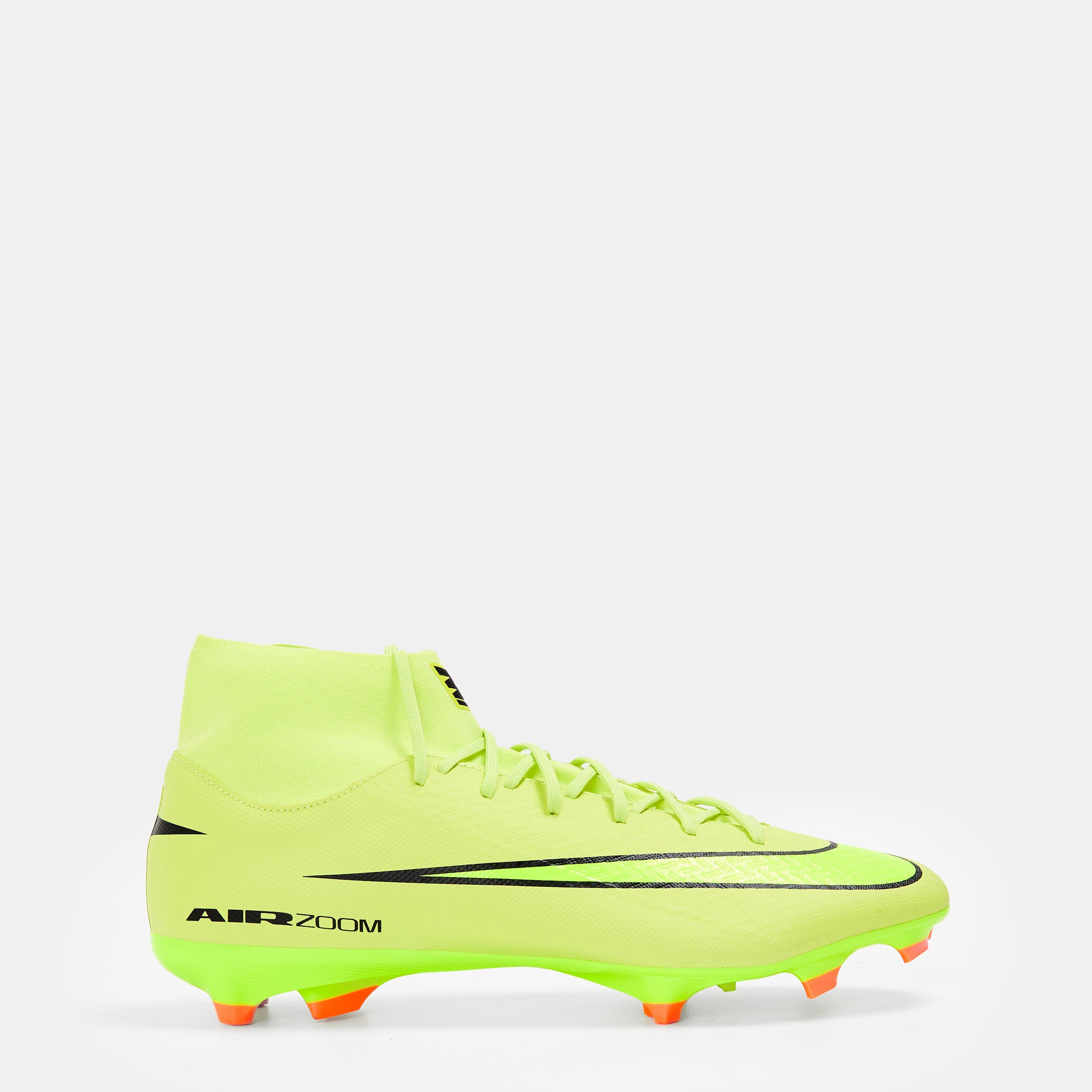 Nike Men's Zoom Mercurial Superfly 10 Academy Adults Firm Ground Football Boots - Volt/Crimson - 7 (41)