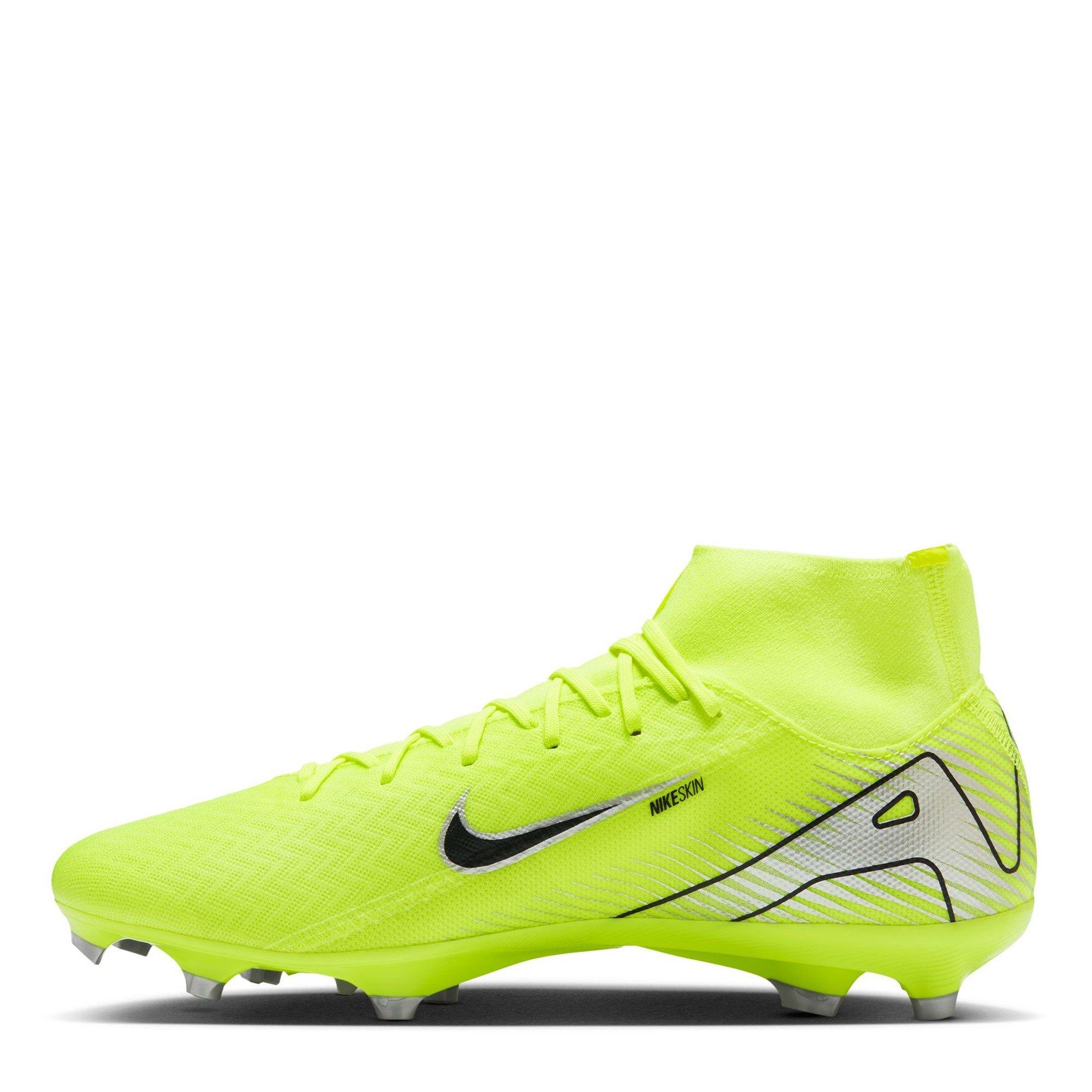 Volt/Zwart - Nike - Zoom Mercurial Superfly 10 Academy Adults Firm Ground Football Boots - 2