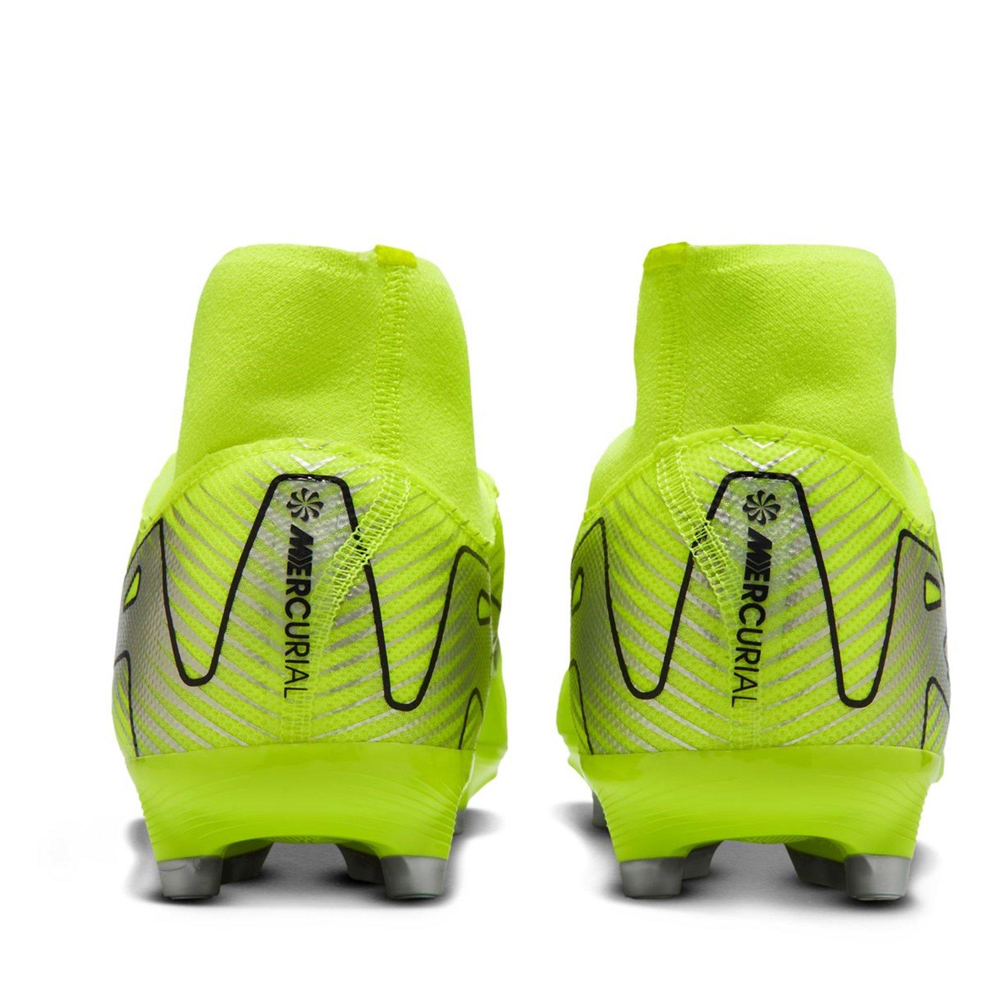 Volt/Zwart - Nike - Zoom Mercurial Superfly 10 Academy Adults Firm Ground Football Boots - 5