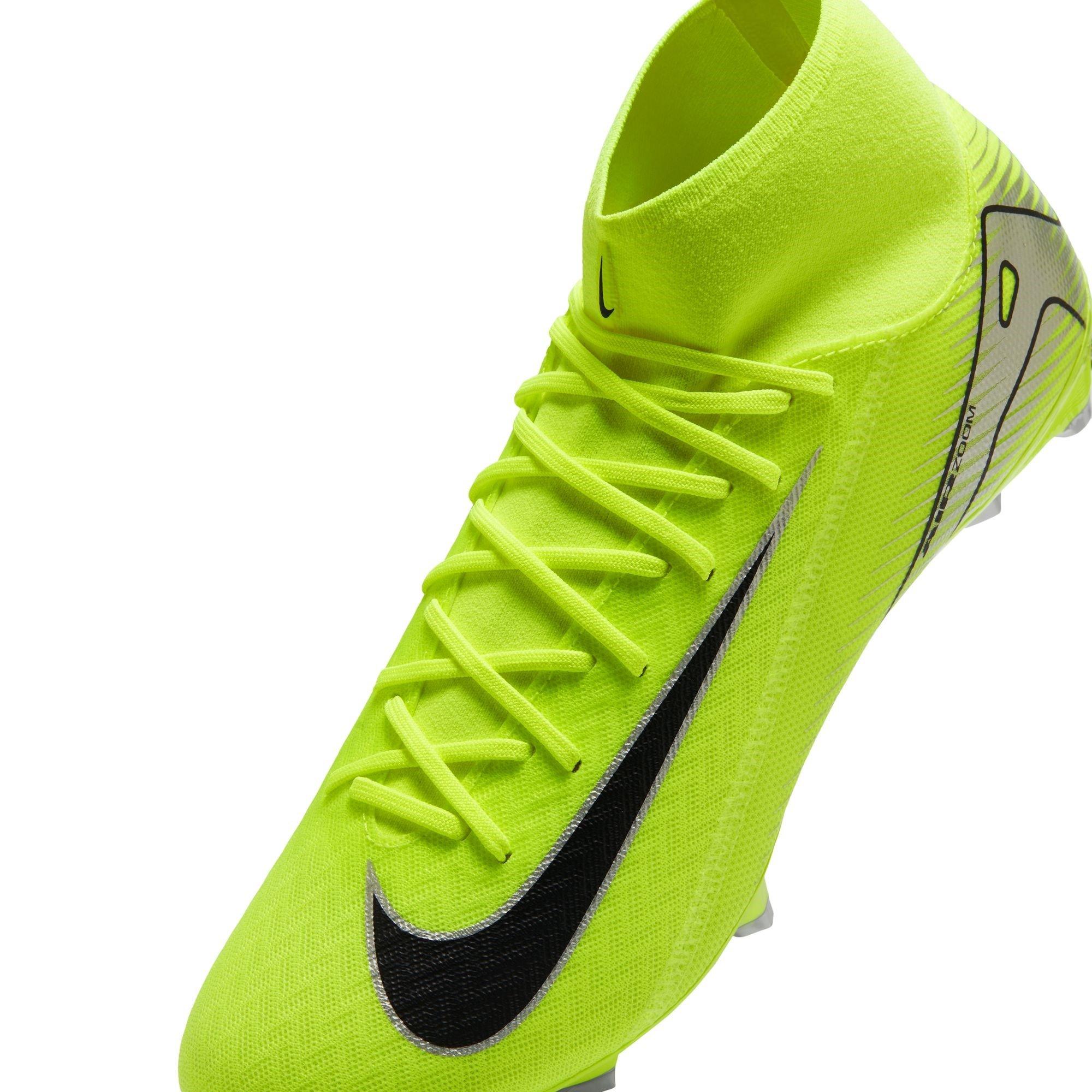 Volt/Zwart - Nike - Zoom Mercurial Superfly 10 Academy Adults Firm Ground Football Boots - 8