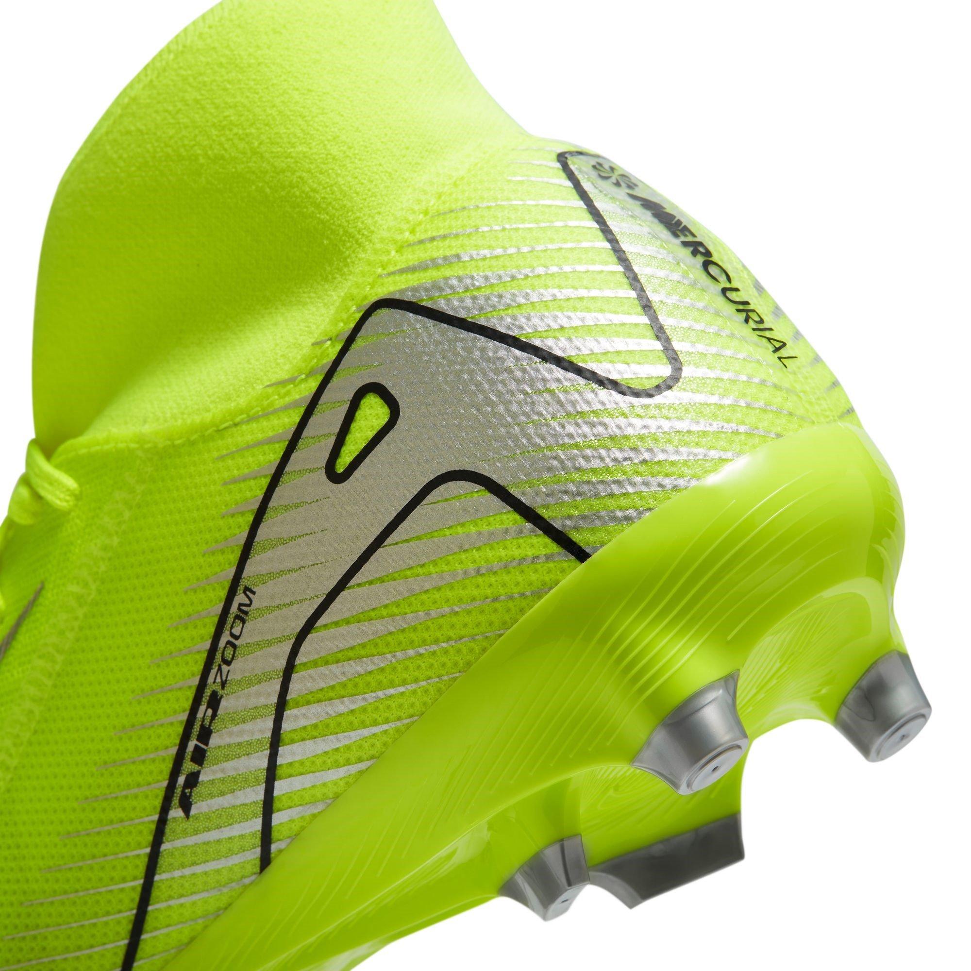 Volt/Zwart - Nike - Zoom Mercurial Superfly 10 Academy Adults Firm Ground Football Boots - 9
