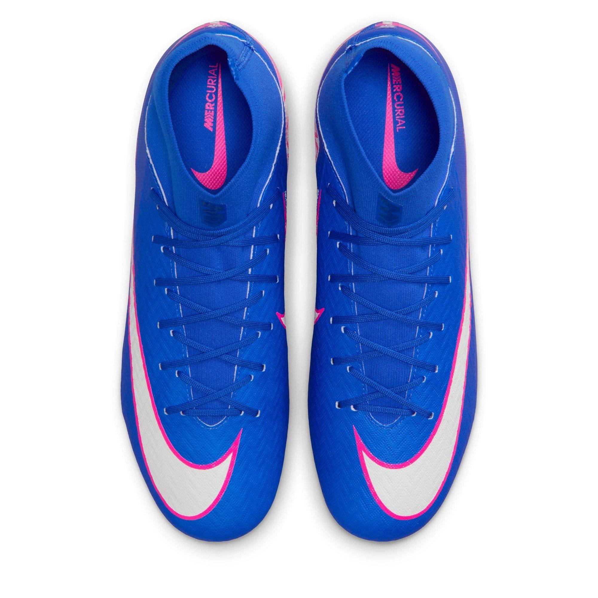 Plava/Bijela/Roza - Nike - Zoom Mercurial Superfly 10 Academy Adults Firm Ground Football Boots - 6