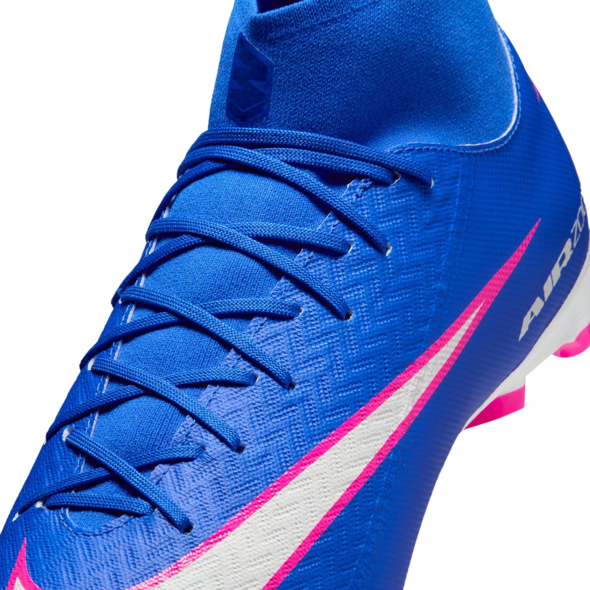 Plava/Bijela/Roza - Nike - Zoom Mercurial Superfly 10 Academy Adults Firm Ground Football Boots - 8