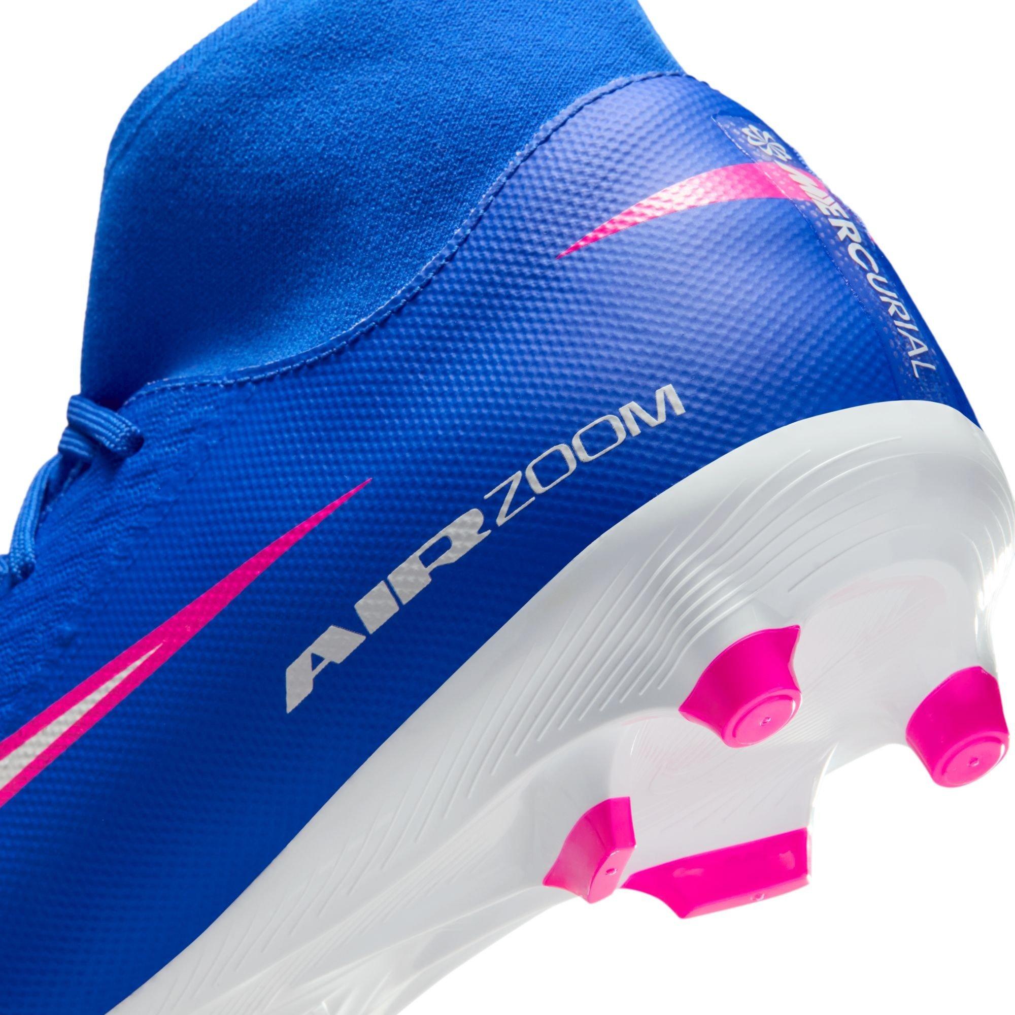 Plava/Bijela/Roza - Nike - Zoom Mercurial Superfly 10 Academy Adults Firm Ground Football Boots - 9