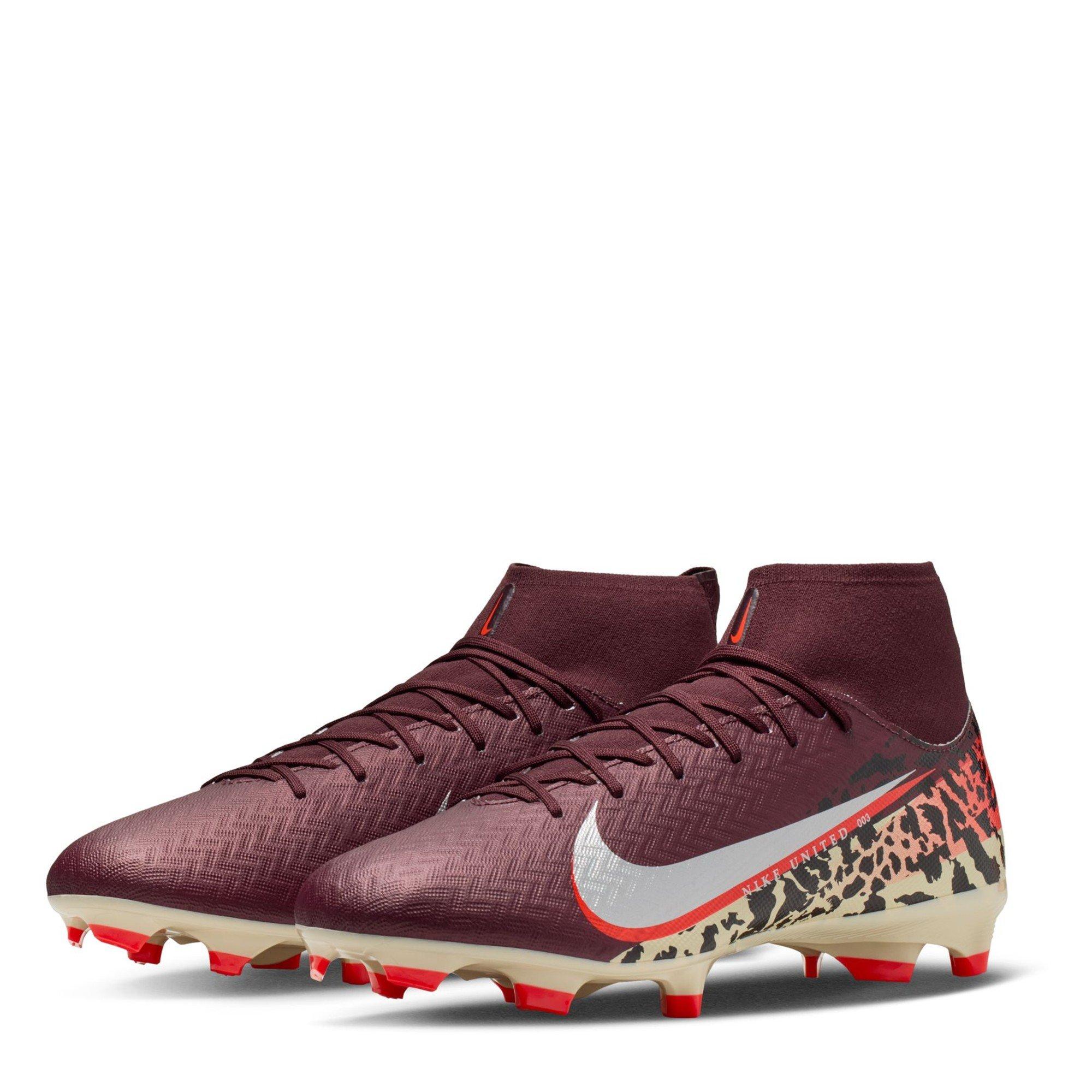 Burgundy/Print - Nike - Zoom Mercurial Superfly 10 Academy Adults Firm Ground Football Boots - 5
