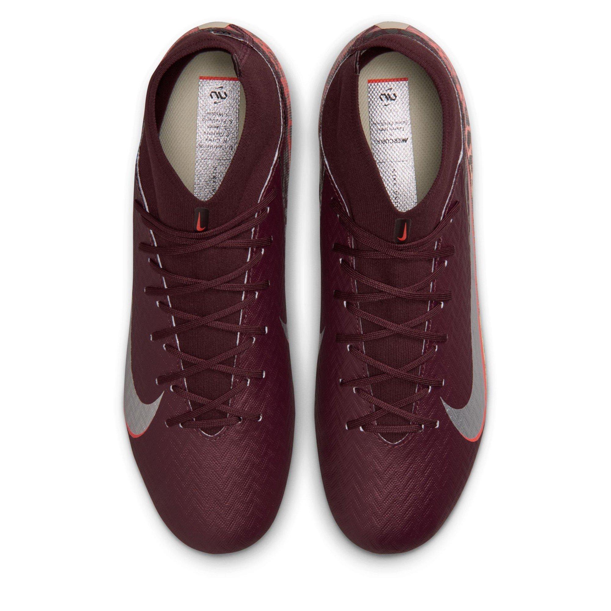 Burgundy/Print - Nike - Zoom Mercurial Superfly 10 Academy Adults Firm Ground Football Boots - 7