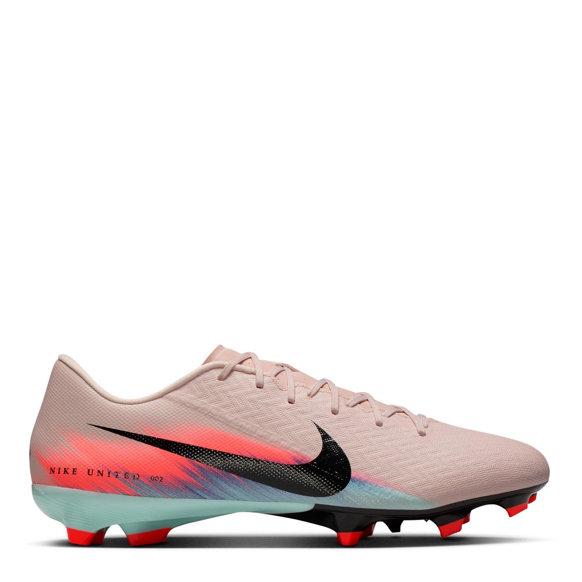 Nike Men's Zoom Mercurial Vapor 16 Academy Firm Ground Football Boots - Pink/Blue - 9.5 (44.5)