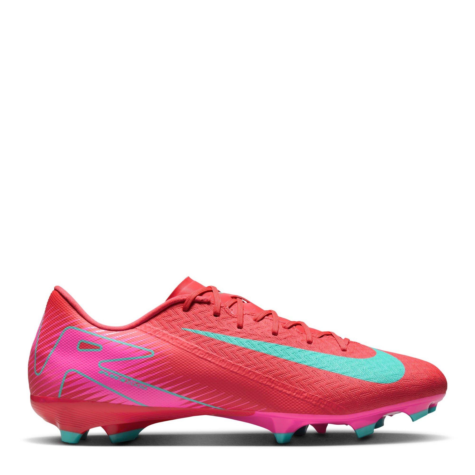 Nike Men's Zoom Mercurial Vapor 16 Academy Firm Ground Football Boots - Red/Green - 9.5 (44.5)