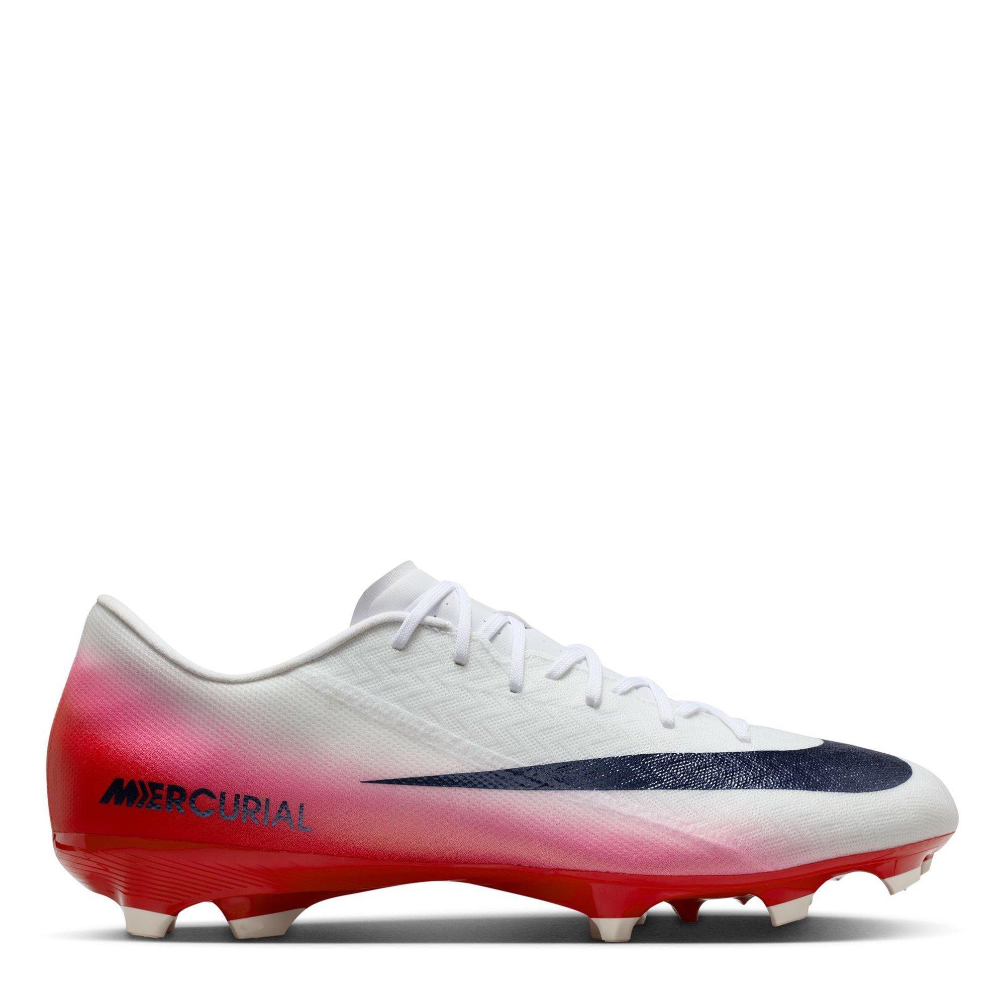 Nike Men's Zoom Mercurial Vapor 16 Academy Firm Ground Football Boots - Red/Black - 11 (46)