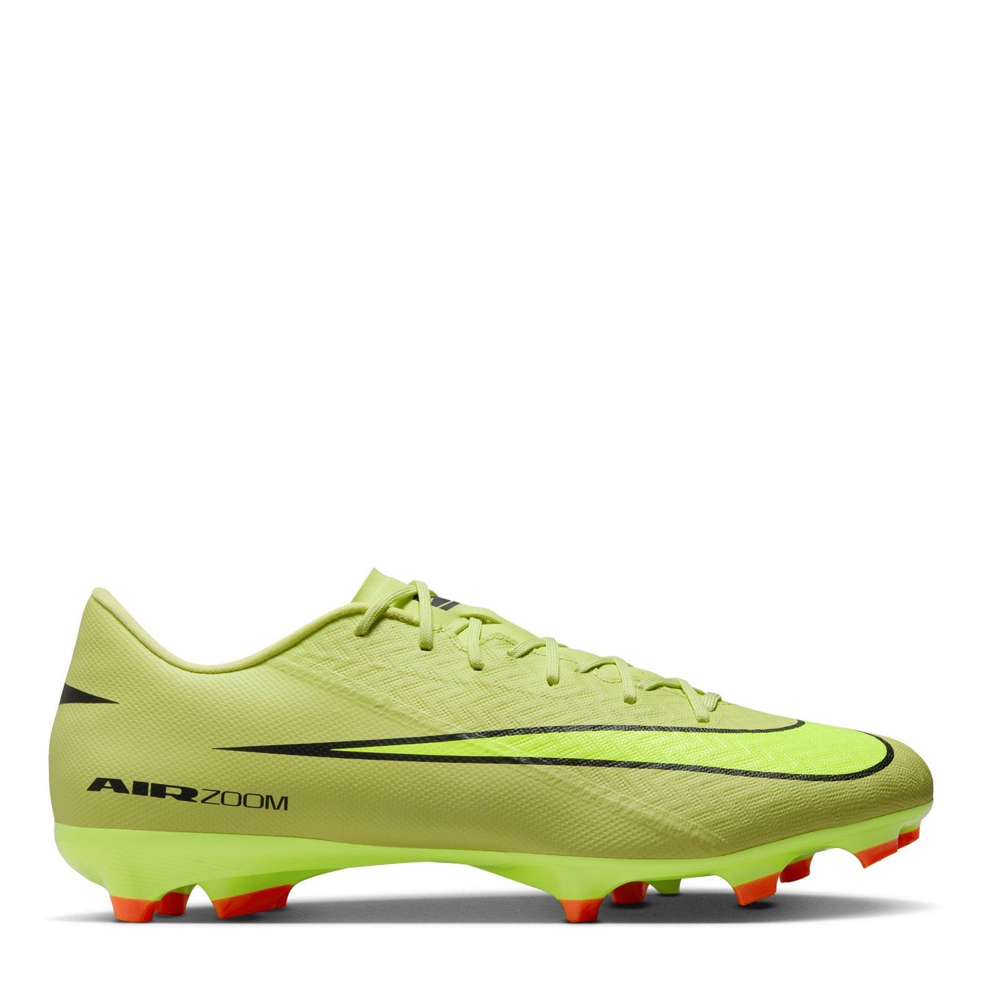 Nike Men's Zoom Mercurial Vapor 16 Academy Firm Ground Football Boots - Volt/Crimson - 8 (42.5)