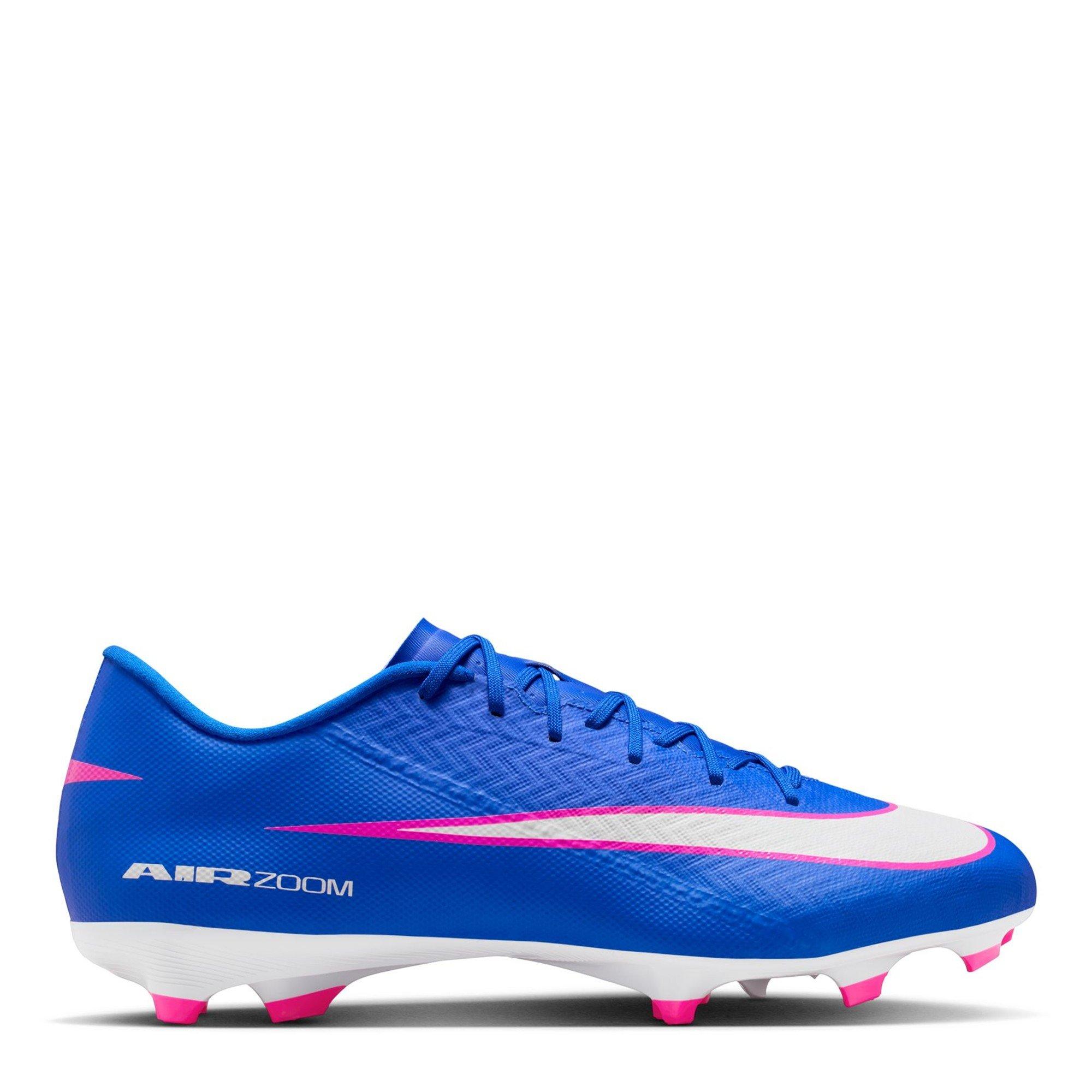 Nike Men's Zoom Mercurial Vapor 16 Academy Firm Ground Football Boots - Blue/Wht/Pink - 11 (46)