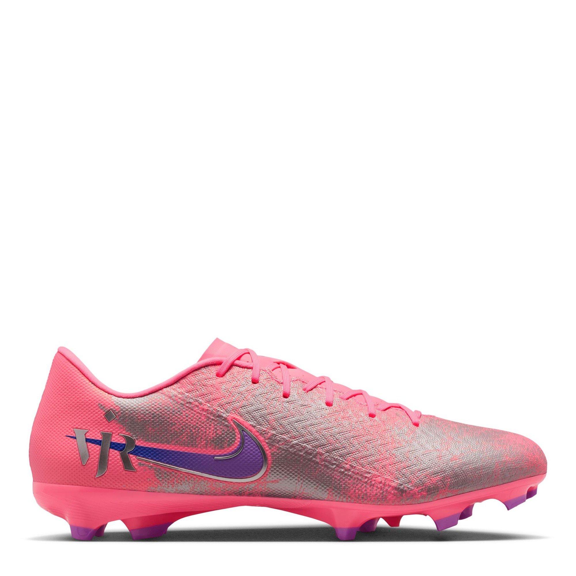 Nike Men's Zoom Mercurial Vapor 16 Academy Firm Ground Football Boots - Pink/Black - 10.5 (45.5)