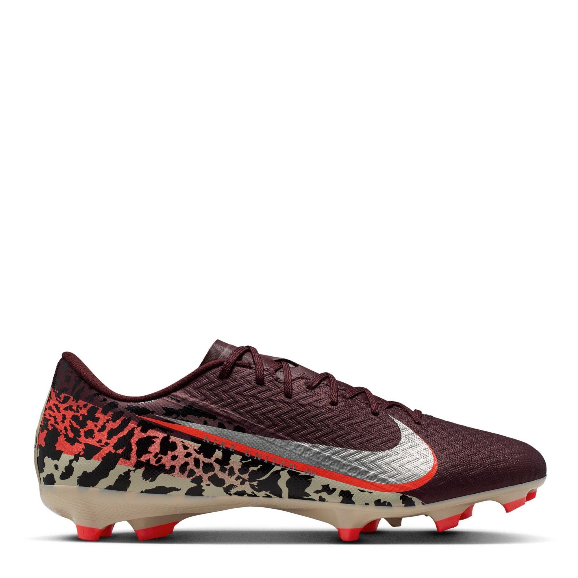 Nike Men's Zoom Mercurial Vapor 16 Academy Firm Ground Football Boots - Burgundy/Print - 8 (42.5)