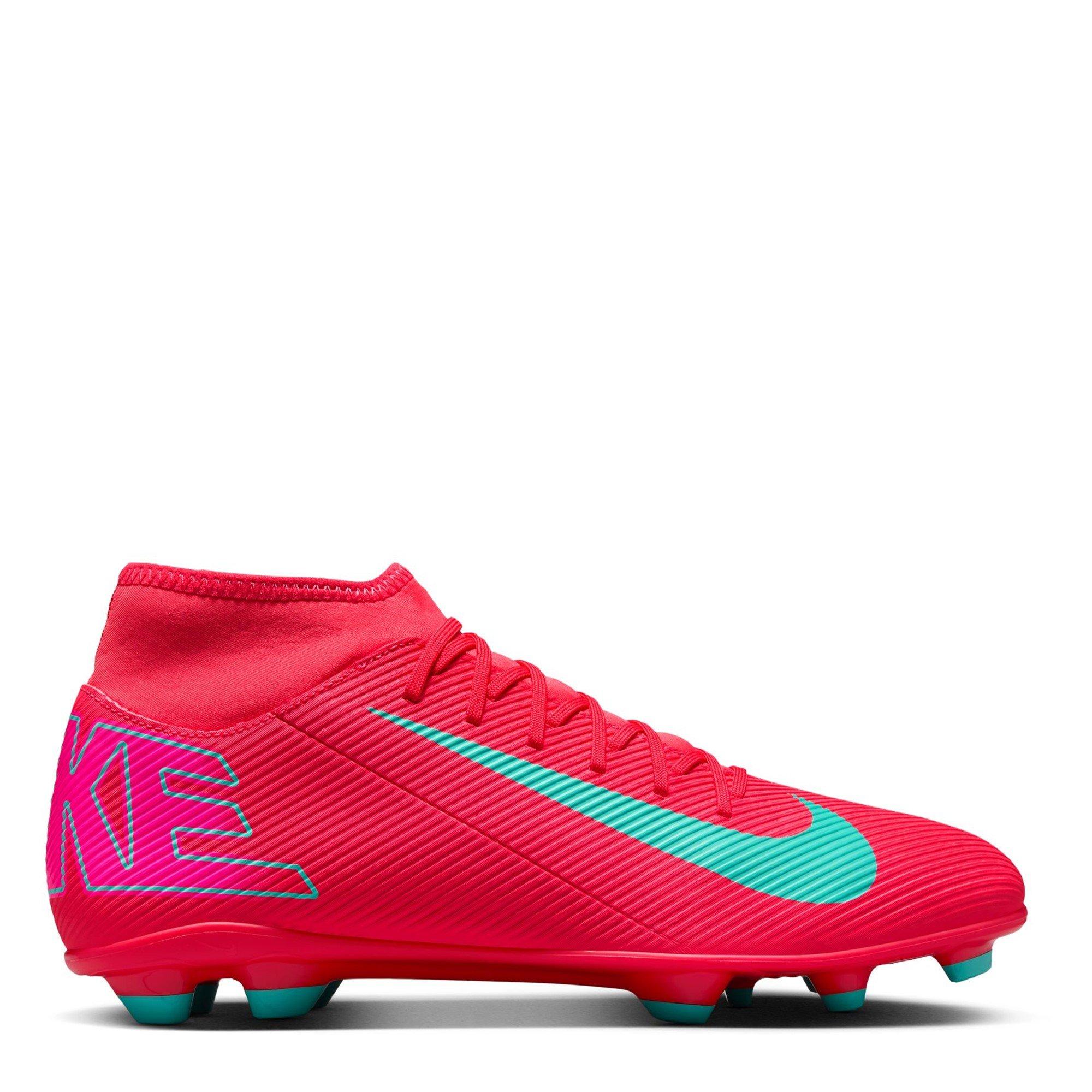 Rouge/Vert - Nike - Mercurial Superfly 10 Club Adults Firm Ground Football Boots - 1