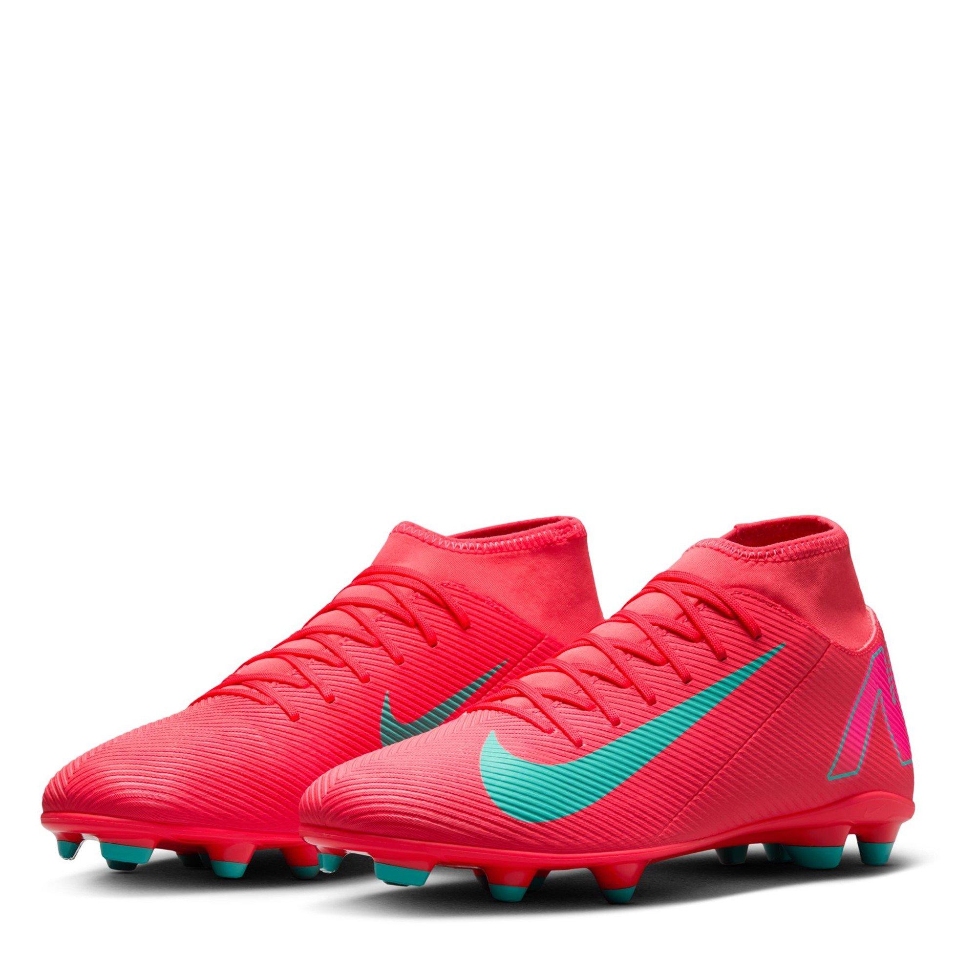 Red/Green - Nike - Mercurial Superfly 10 Club Adults Firm Ground Football Boots - 4
