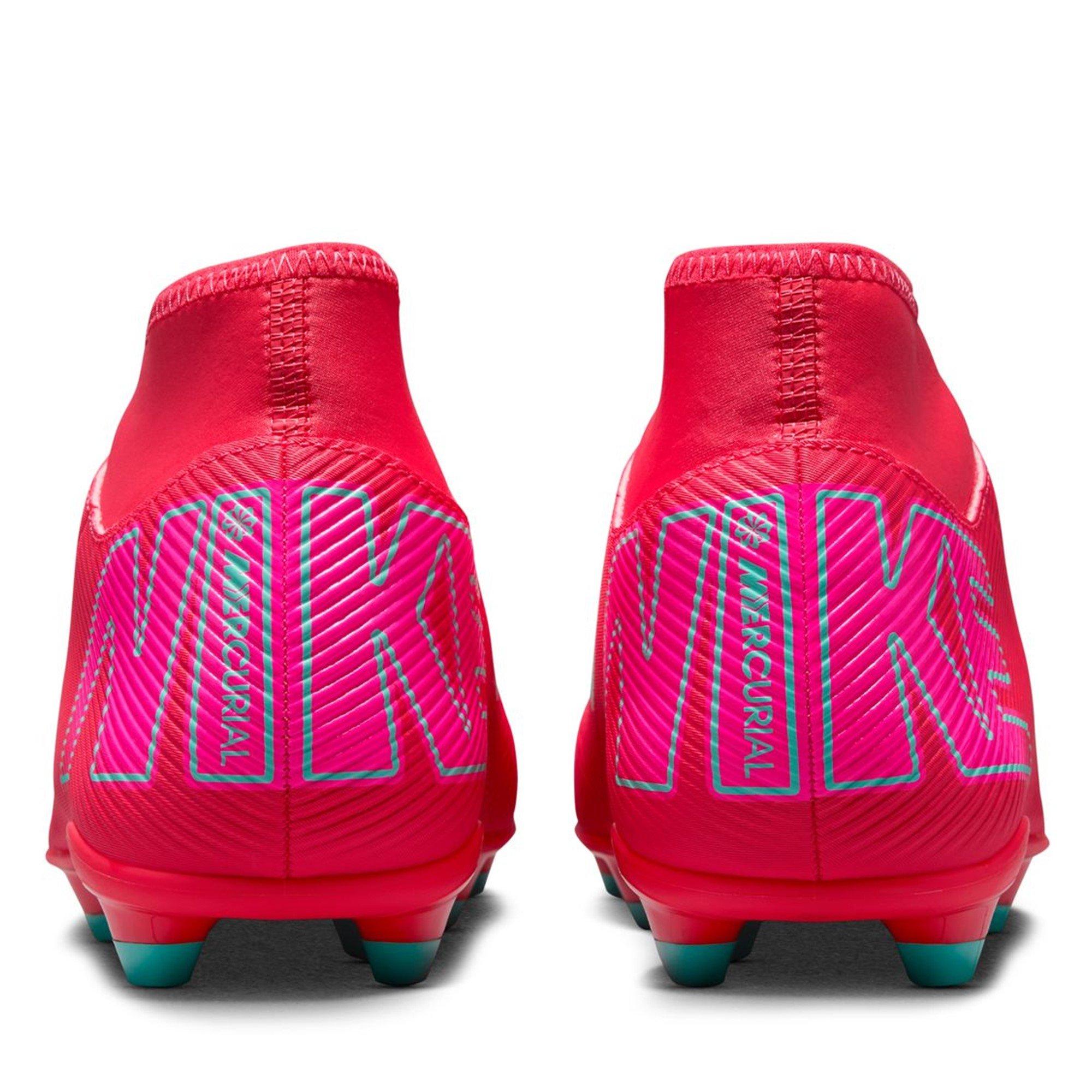 Red/Green - Nike - Mercurial Superfly 10 Club Adults Firm Ground Football Boots - 5