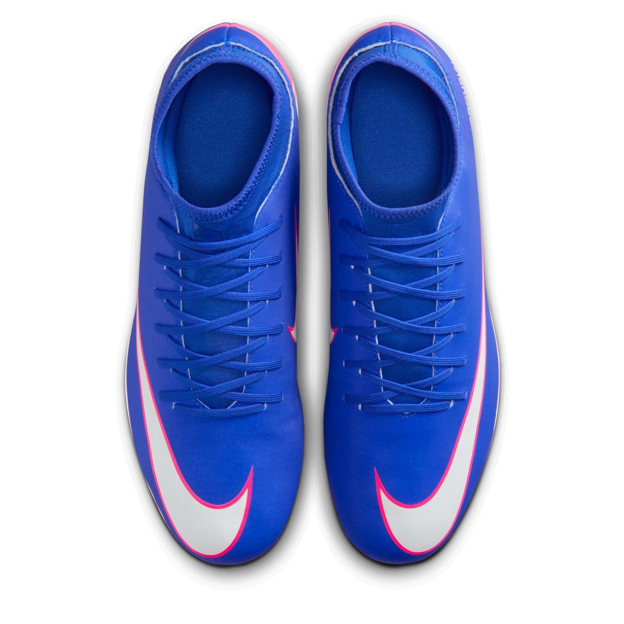 Blue/Wht/Pink - Nike - Mercurial Superfly 10 Club Adults Firm Ground Football Boots - 6