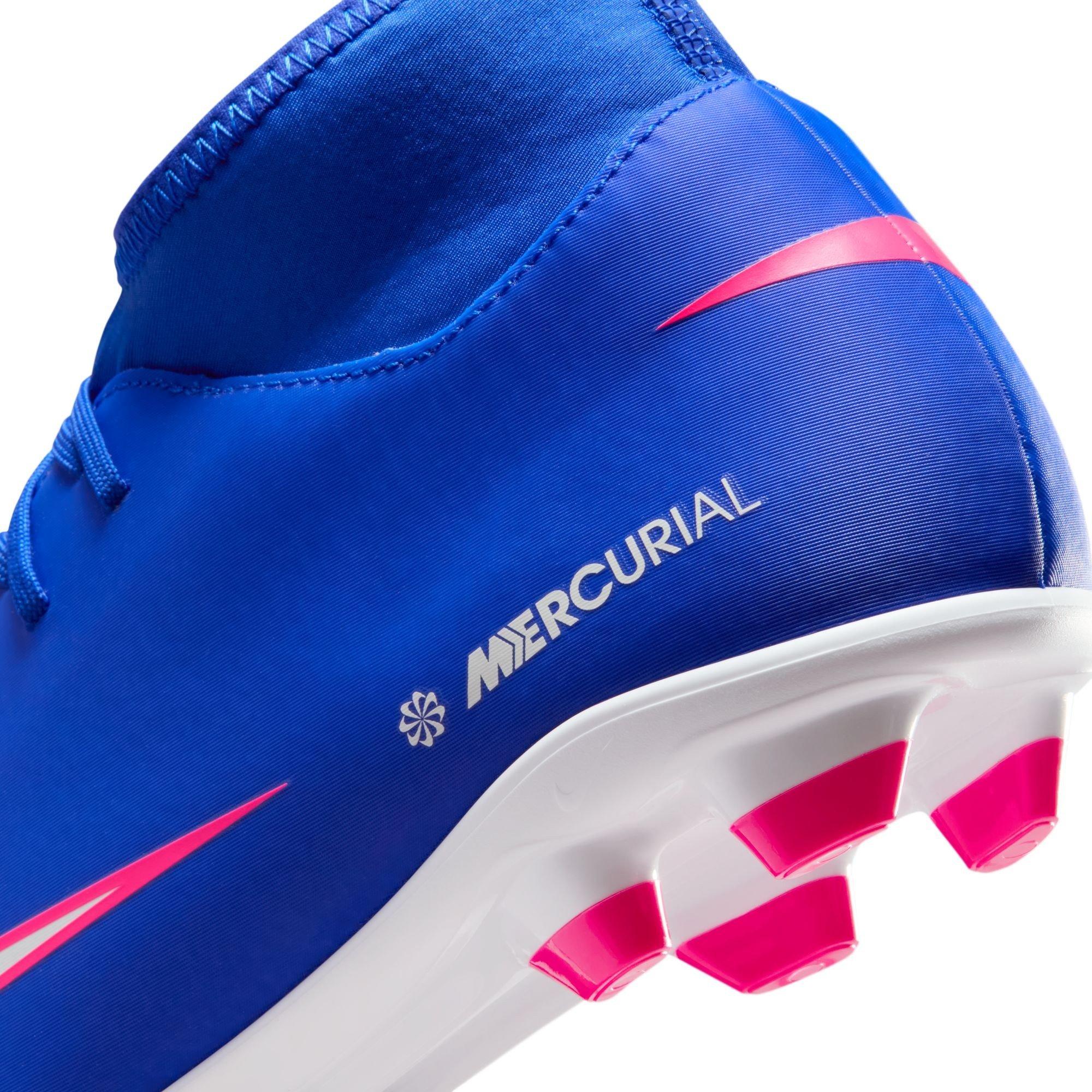 Blue/Wht/Pink - Nike - Mercurial Superfly 10 Club Adults Firm Ground Football Boots - 9