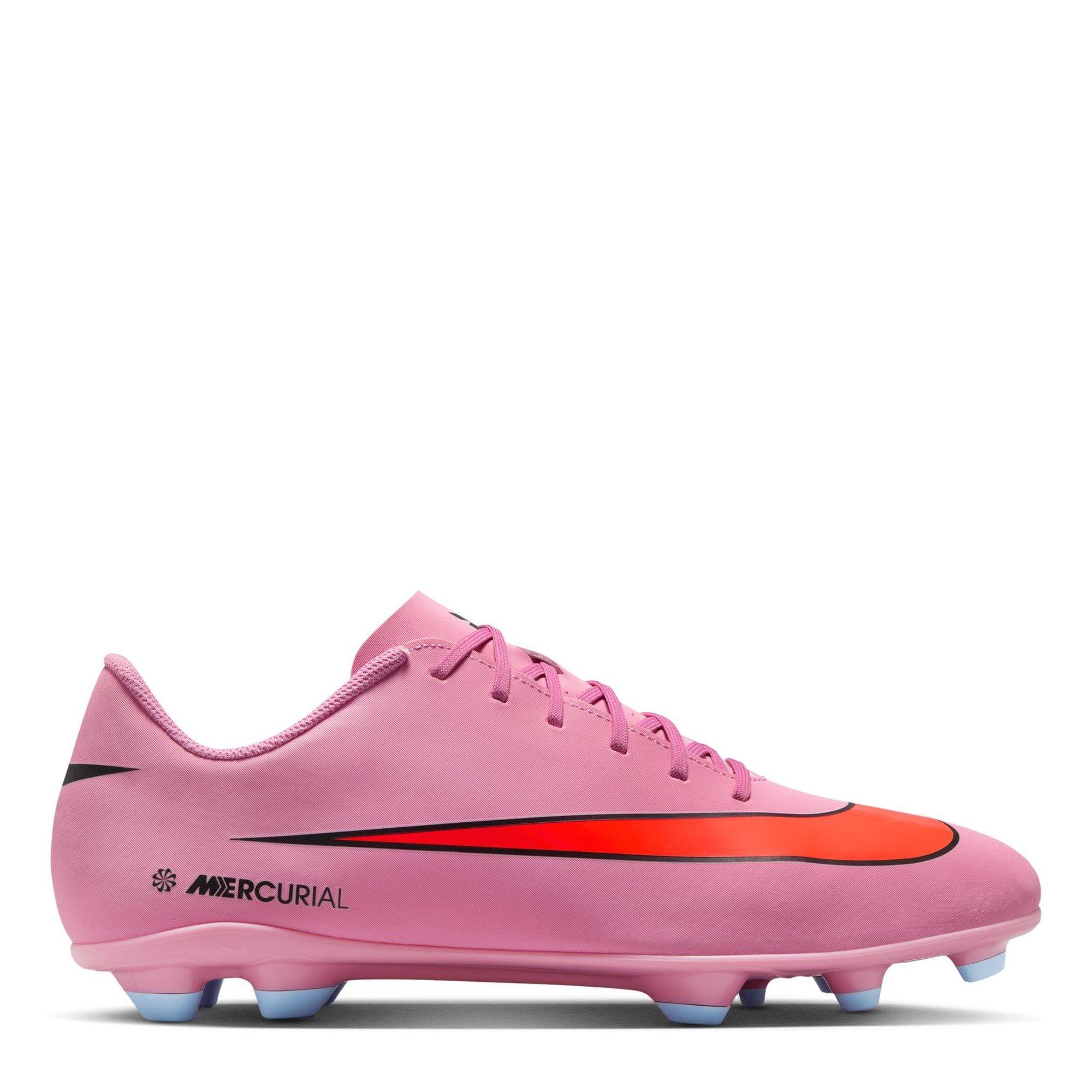 Nike Men's Mercurial Vapor 16 Club Adults Firm Ground Football Boots - Pink/Black - 6.5 (40.5)