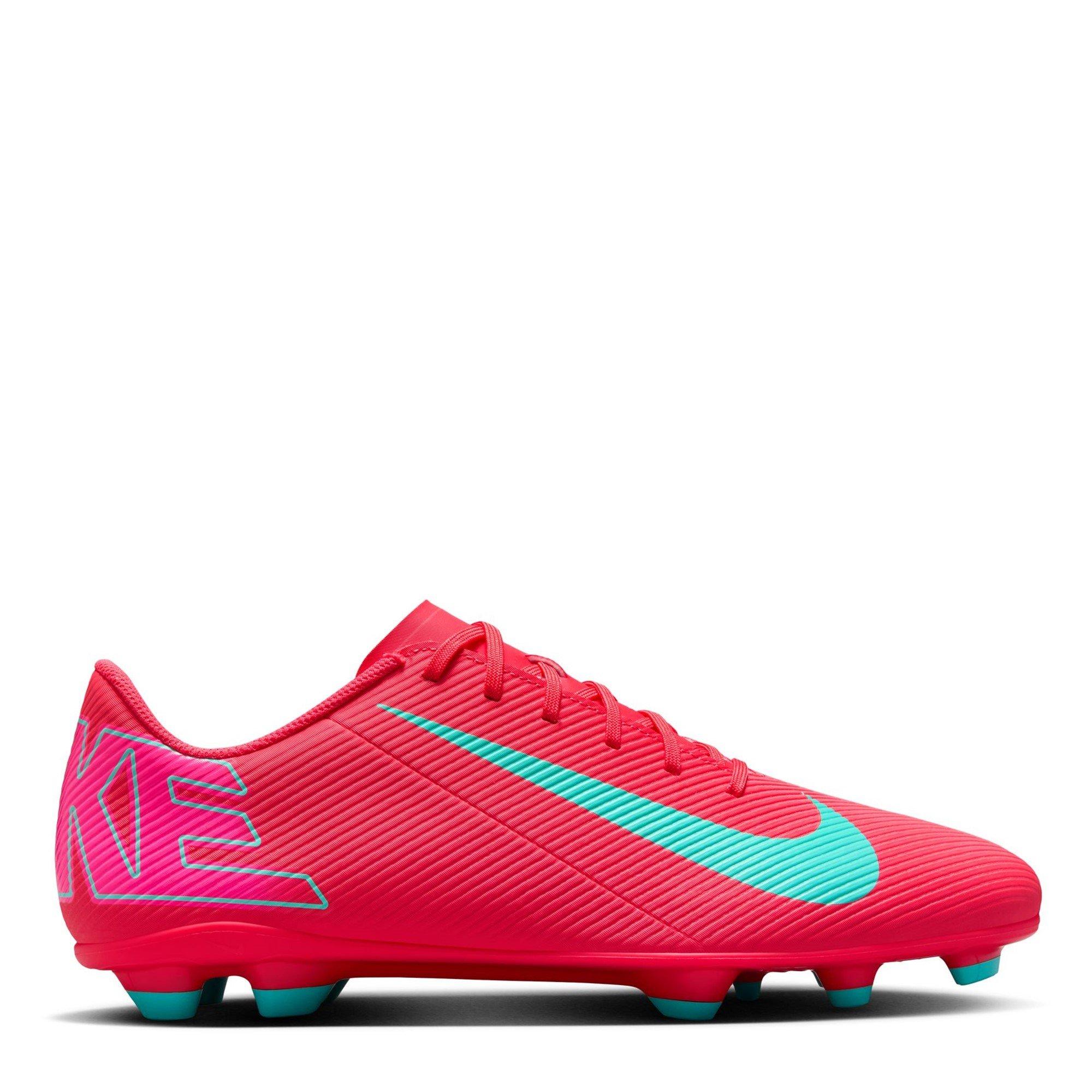 Nike Men's Mercurial Vapor 16 Club Adults Firm Ground Football Boots - Red/Green - 10 (45)