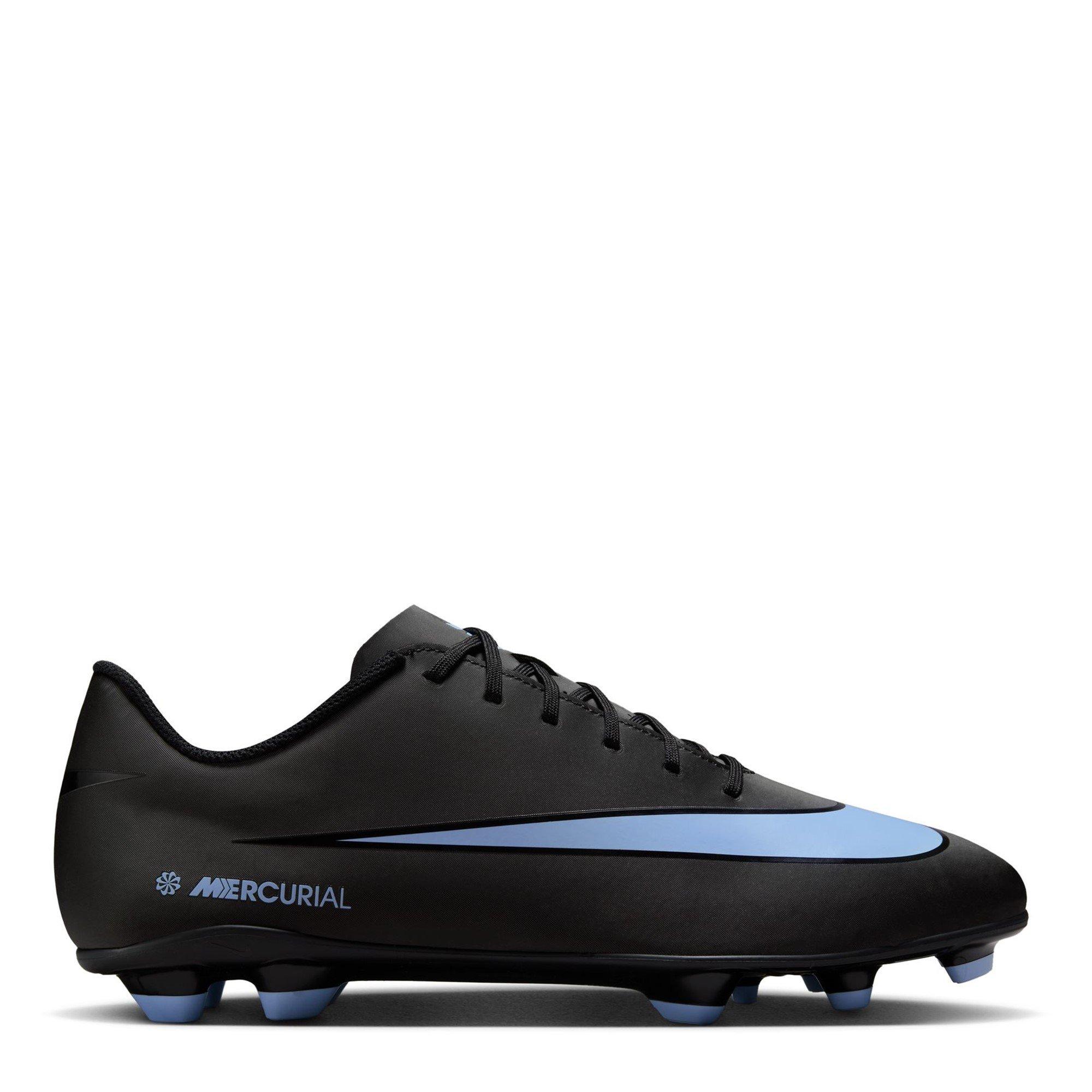 Nike Men's Mercurial Vapor 16 Club Adults Firm Ground Football Boots - Black/Blue - 6.5 (40.5)