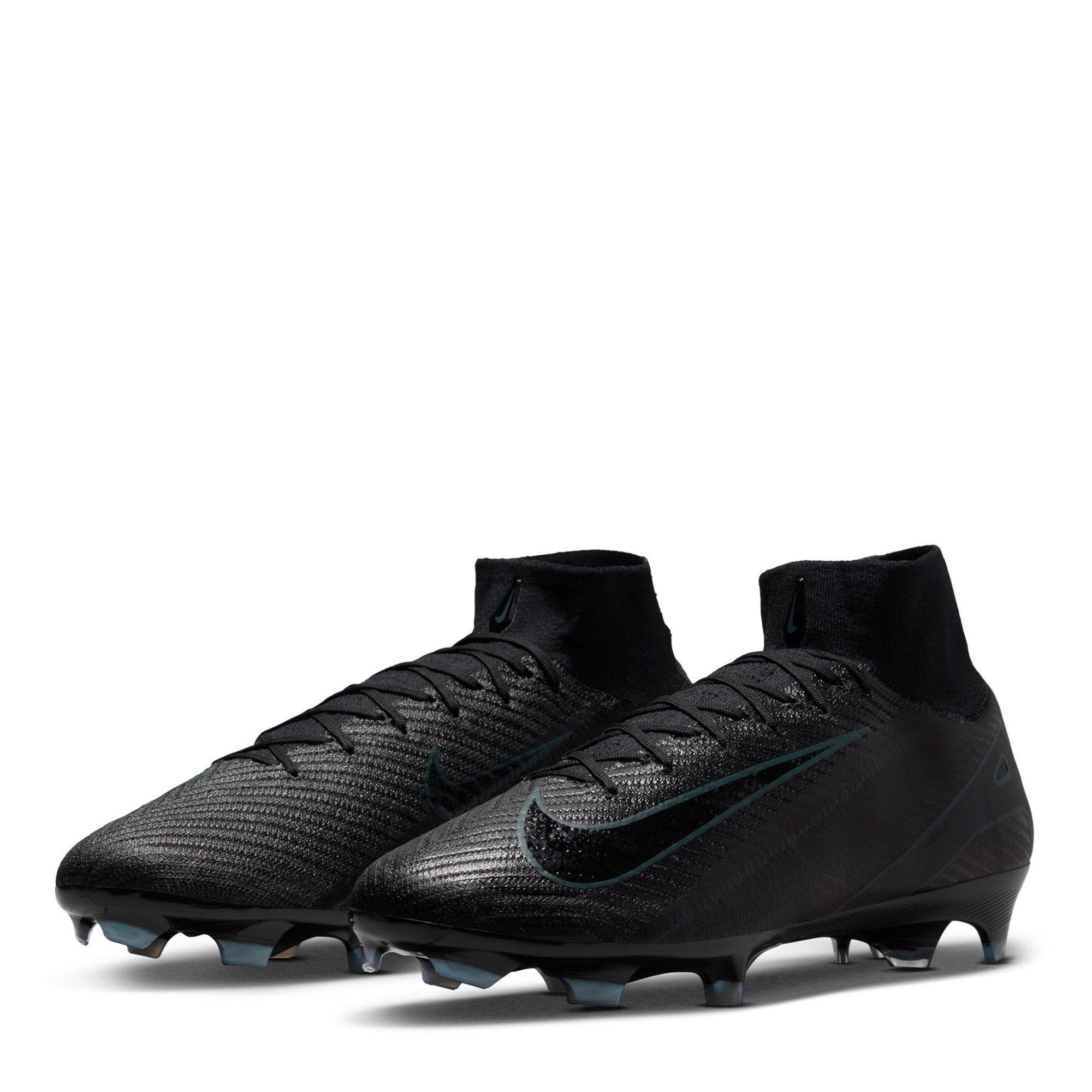 Sort/Grøn - Nike - Mercurial Superfly 10 Elite Adults Firm Ground Football Boots - 4