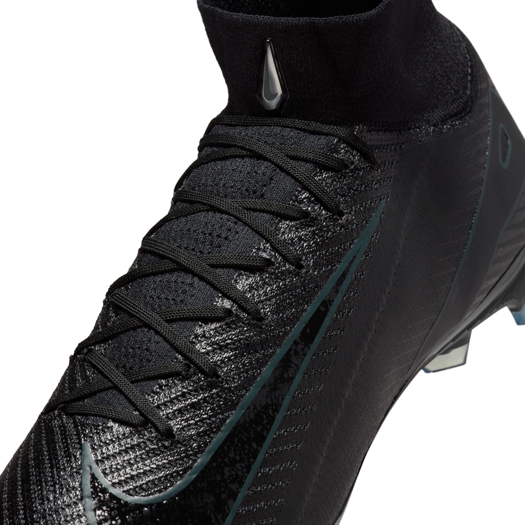 Sort/Grøn - Nike - Mercurial Superfly 10 Elite Adults Firm Ground Football Boots - 8