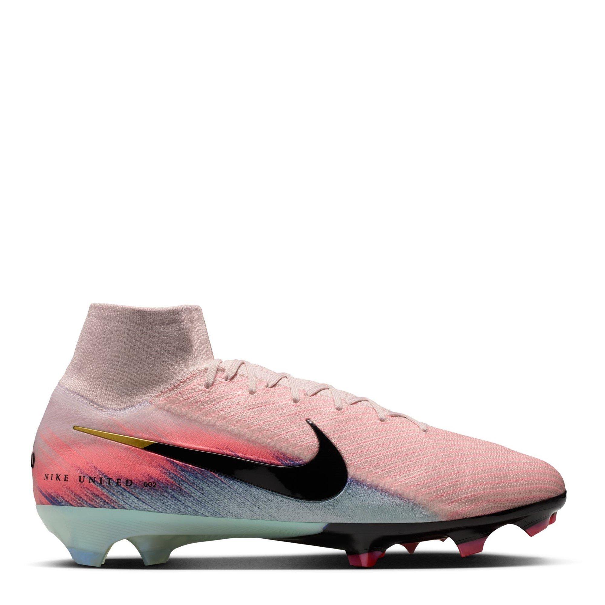 Nike Men's Mercurial Superfly 10 Elite Adults Firm Ground Football Boots - Pink/Blue - 9.5 (44.5)