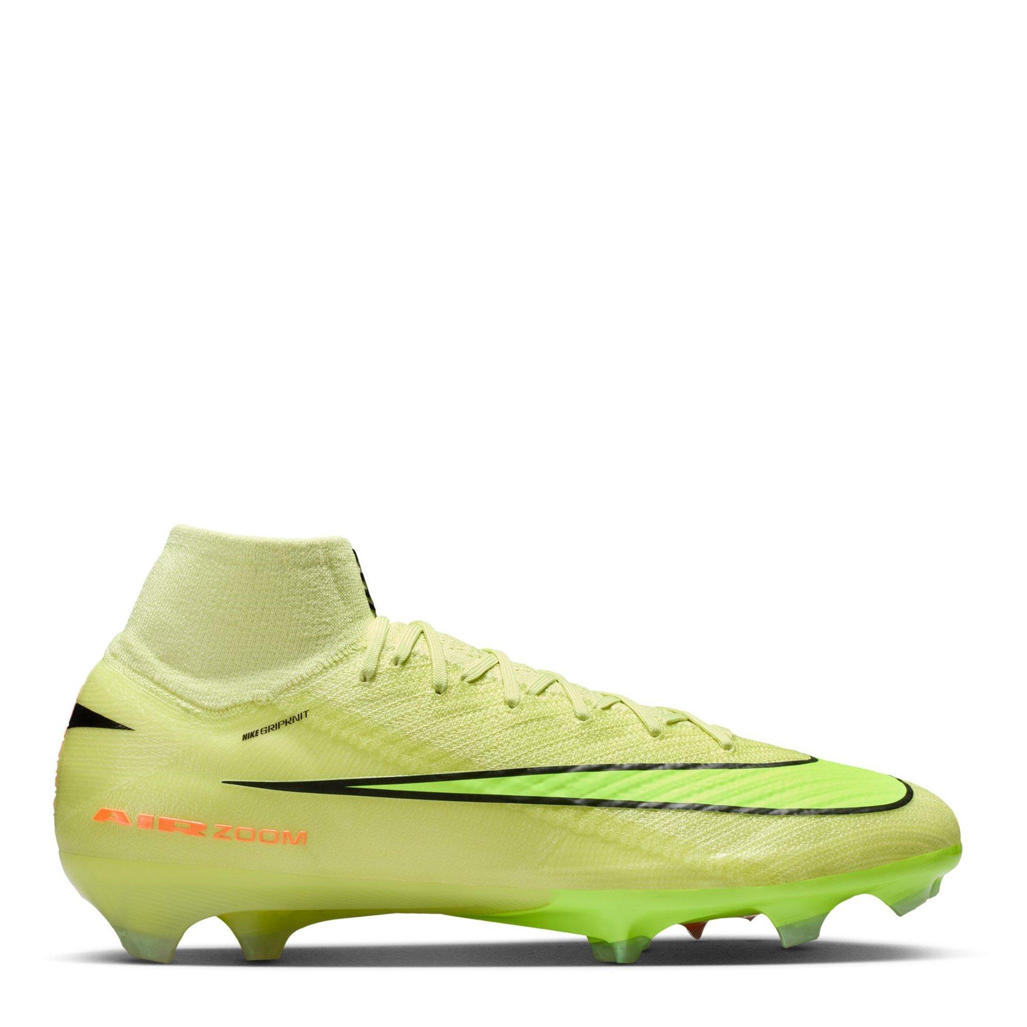 Nike Men's Mercurial Superfly 10 Elite Adults Firm Ground Football Boots - Volt/Crimson - 8 (42.5)